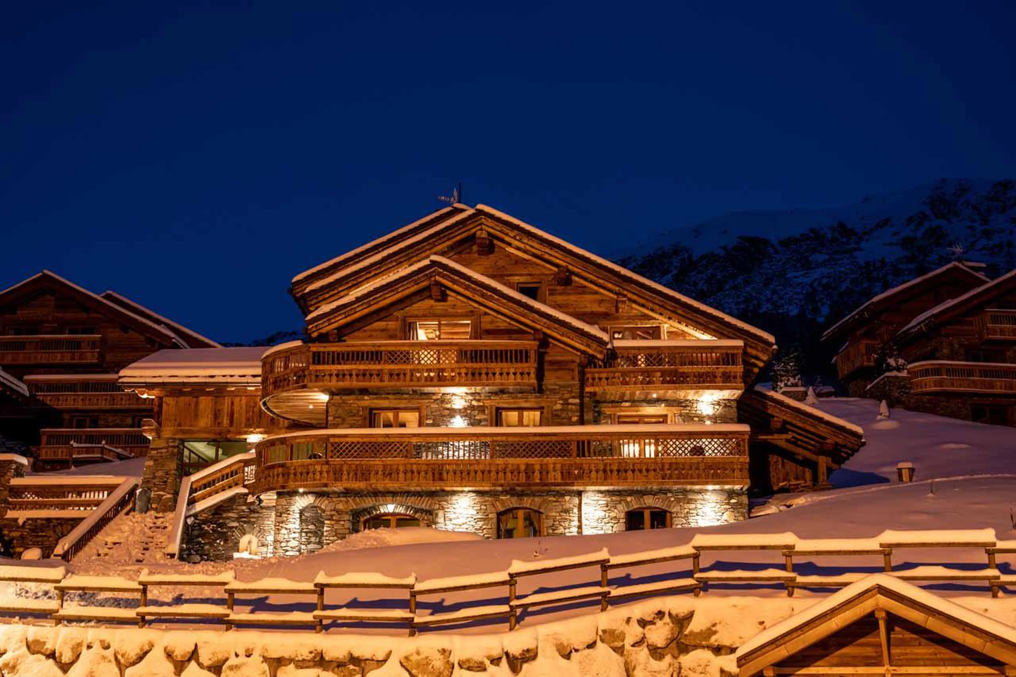 Location of Chalet Cheval Blanc in Meribel