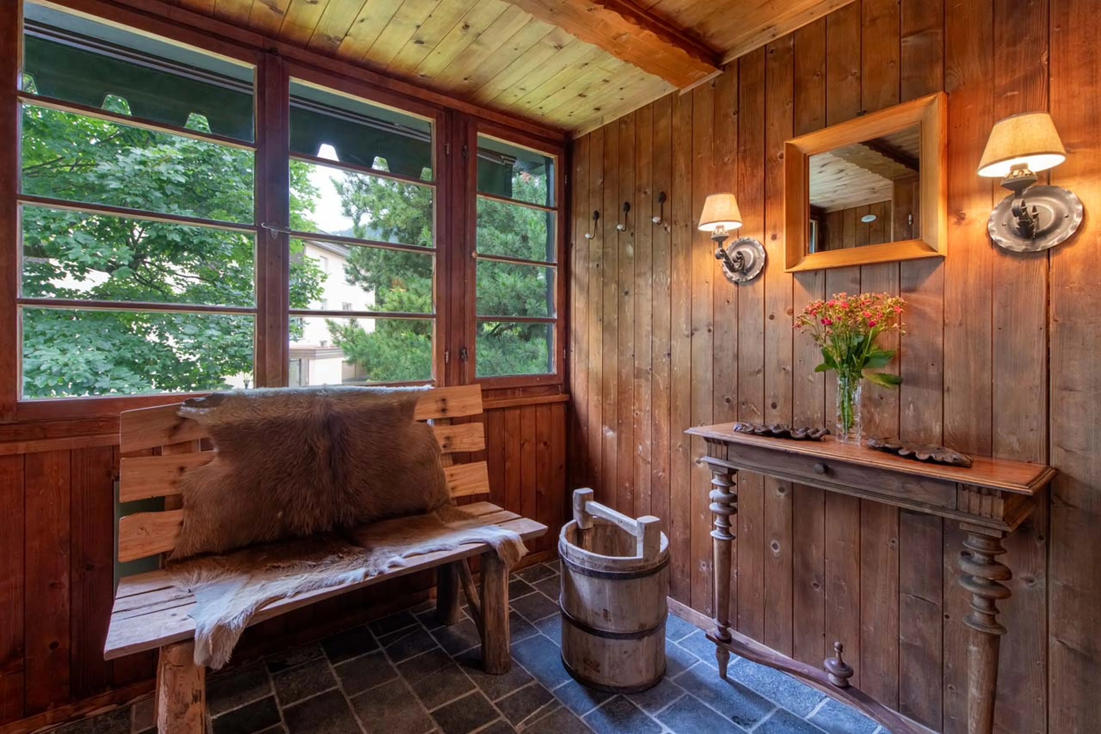 Entrance at Chalet Chocolate Box in Davos