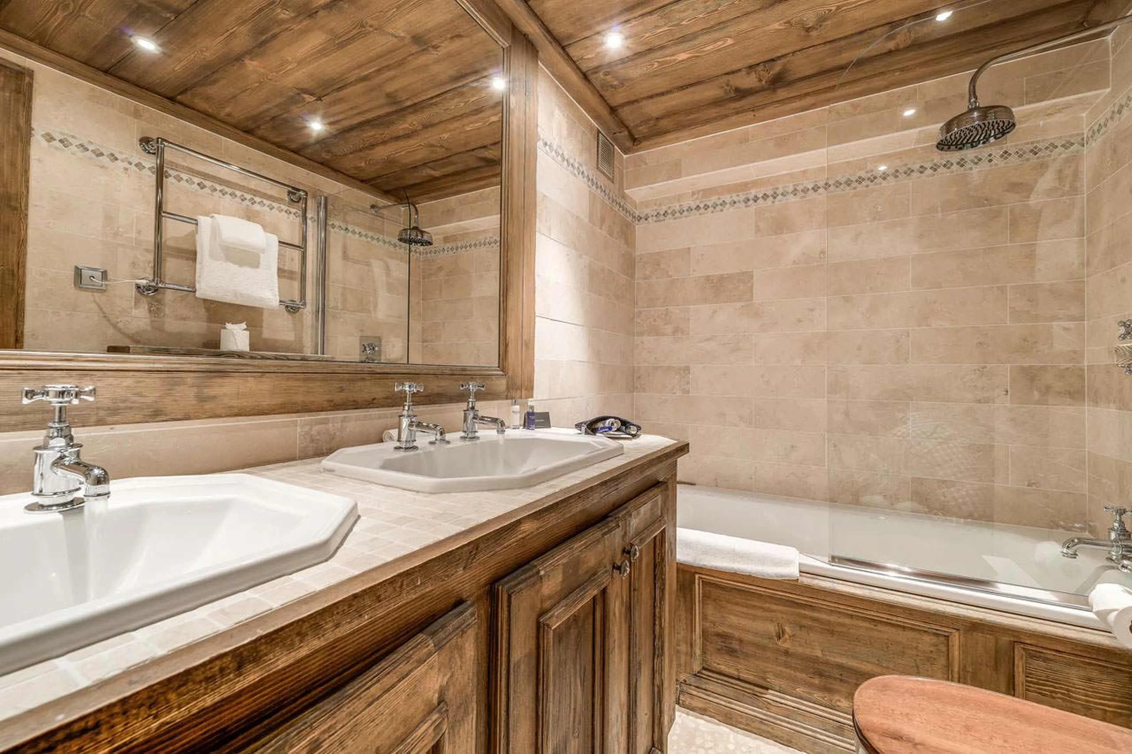 Bathroom one at Chalet Chopine in Meribel