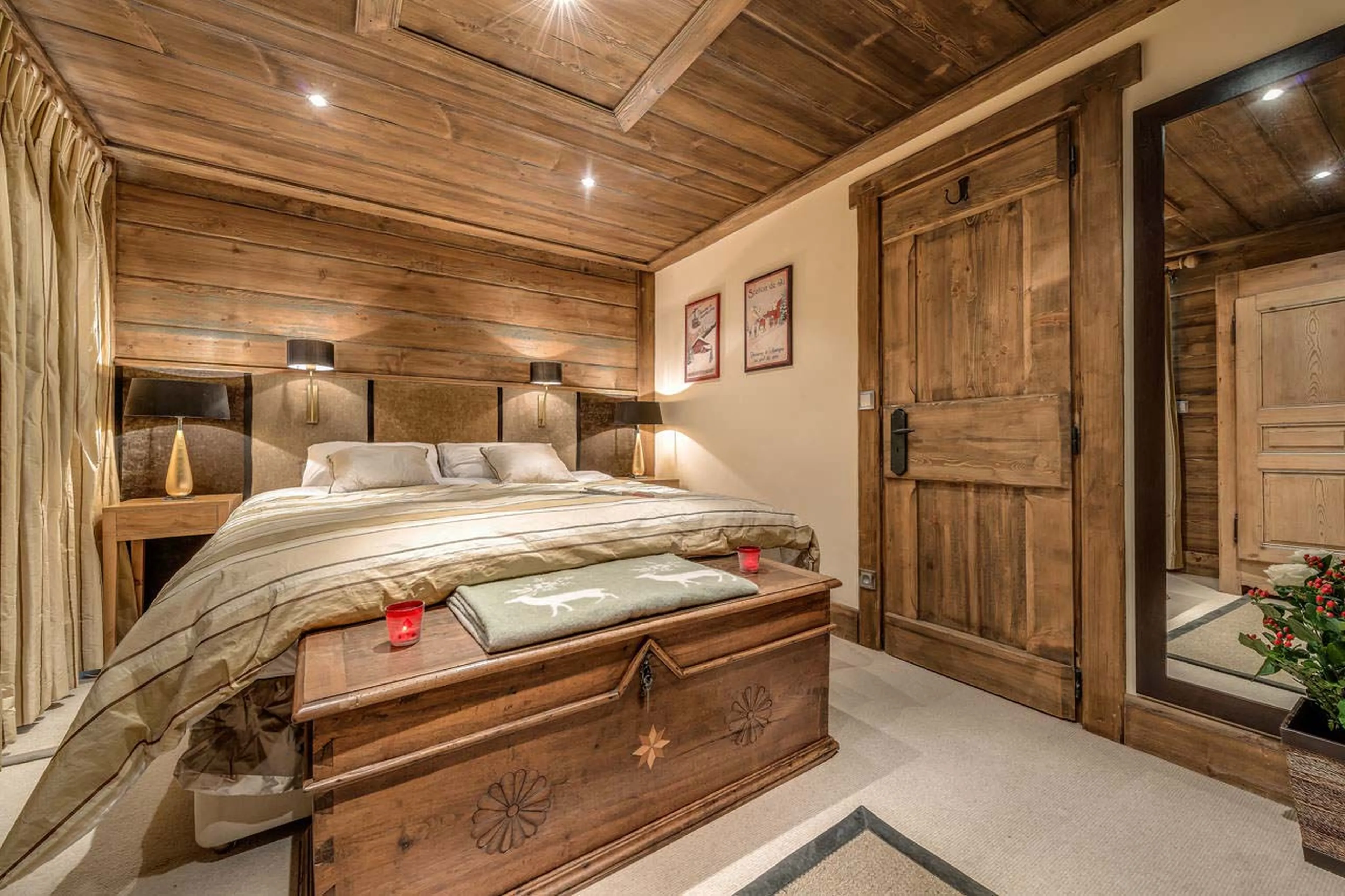 Bedroom two at Chalet Chopine in Meribel