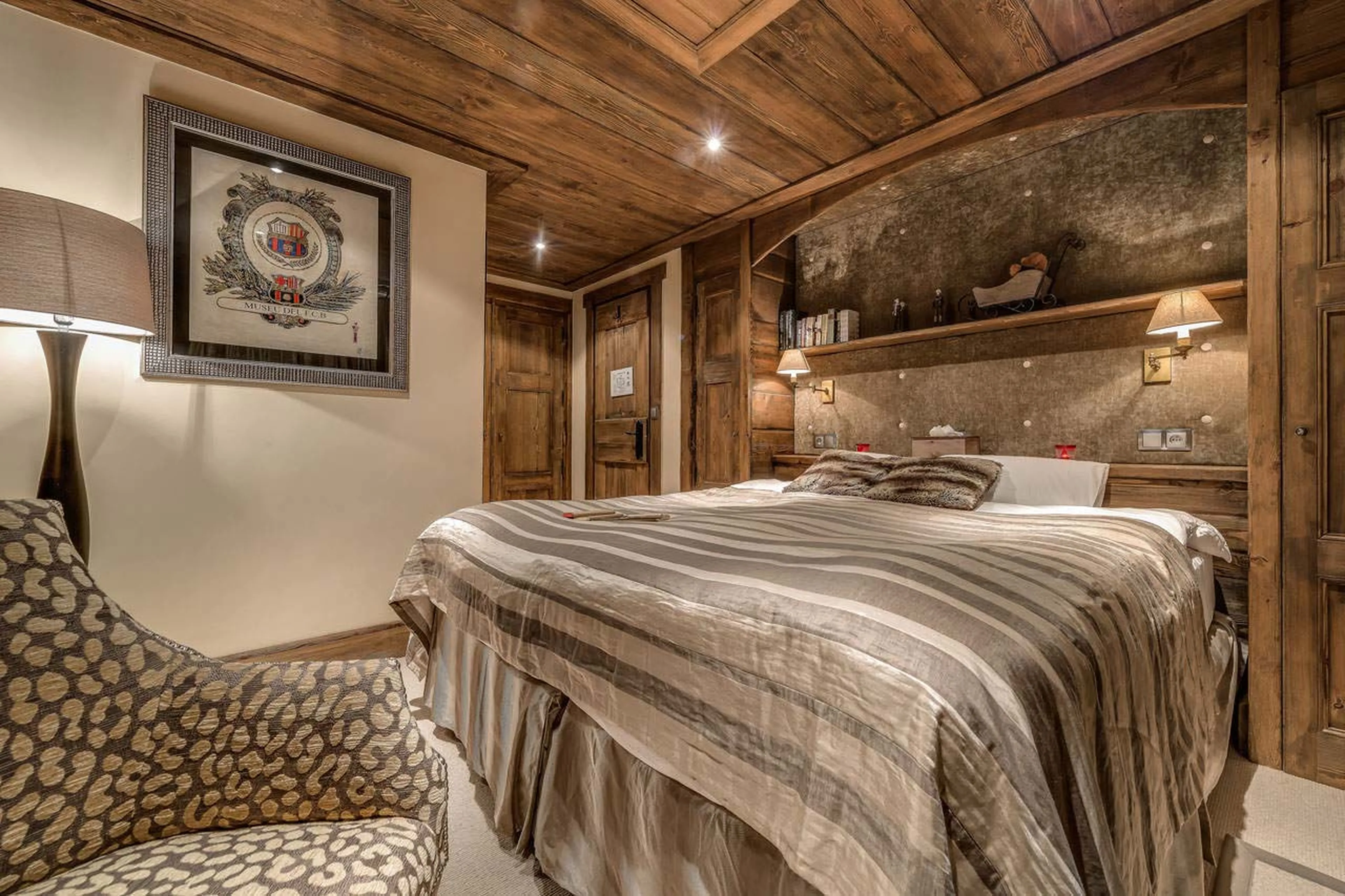 Bedroom three at Chalet Chopine in Meribel
