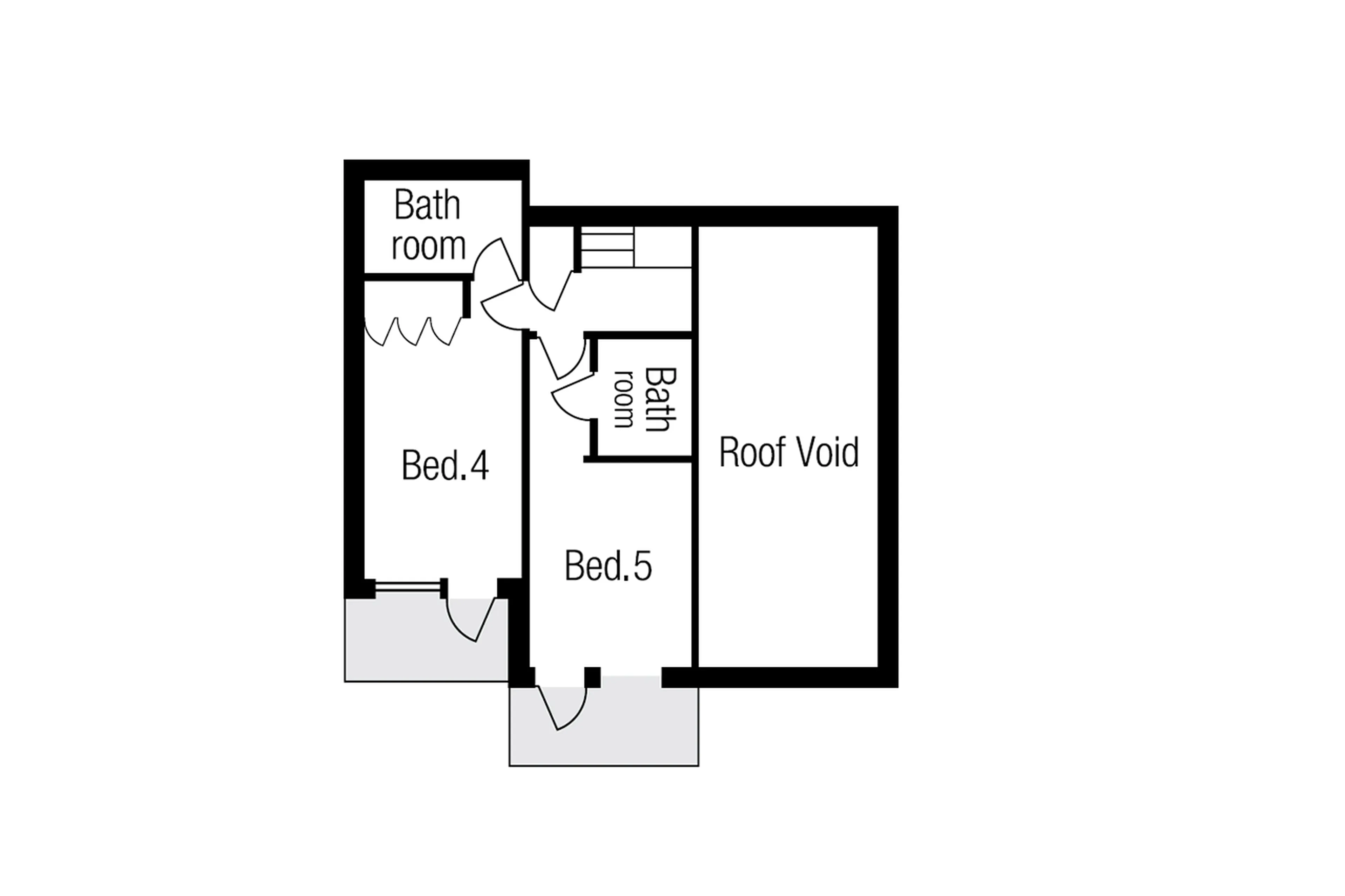 Level 3 floor plan of Chalet Chopine in Meribel