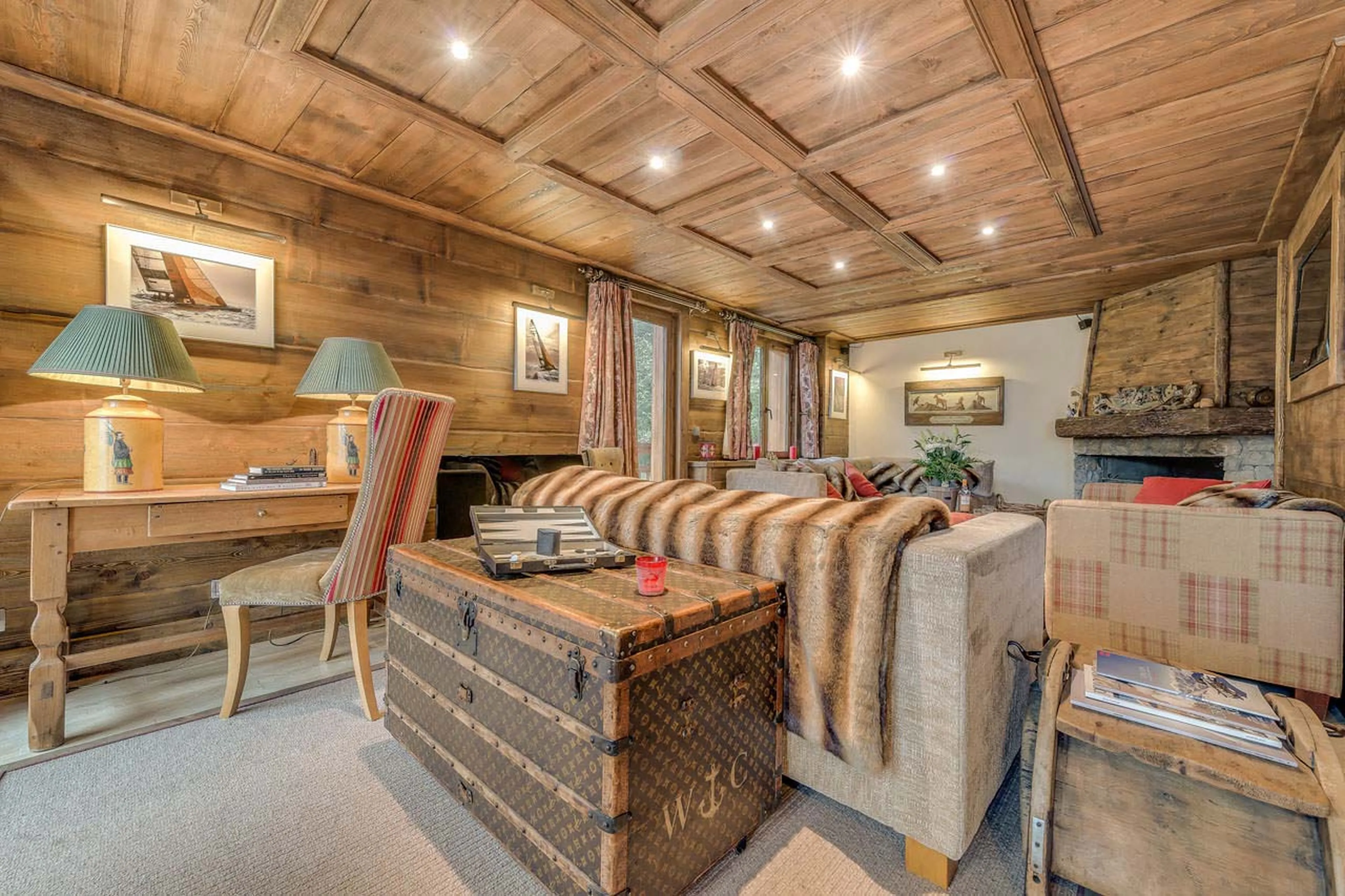 Living area at Chalet Chopine in Meribel