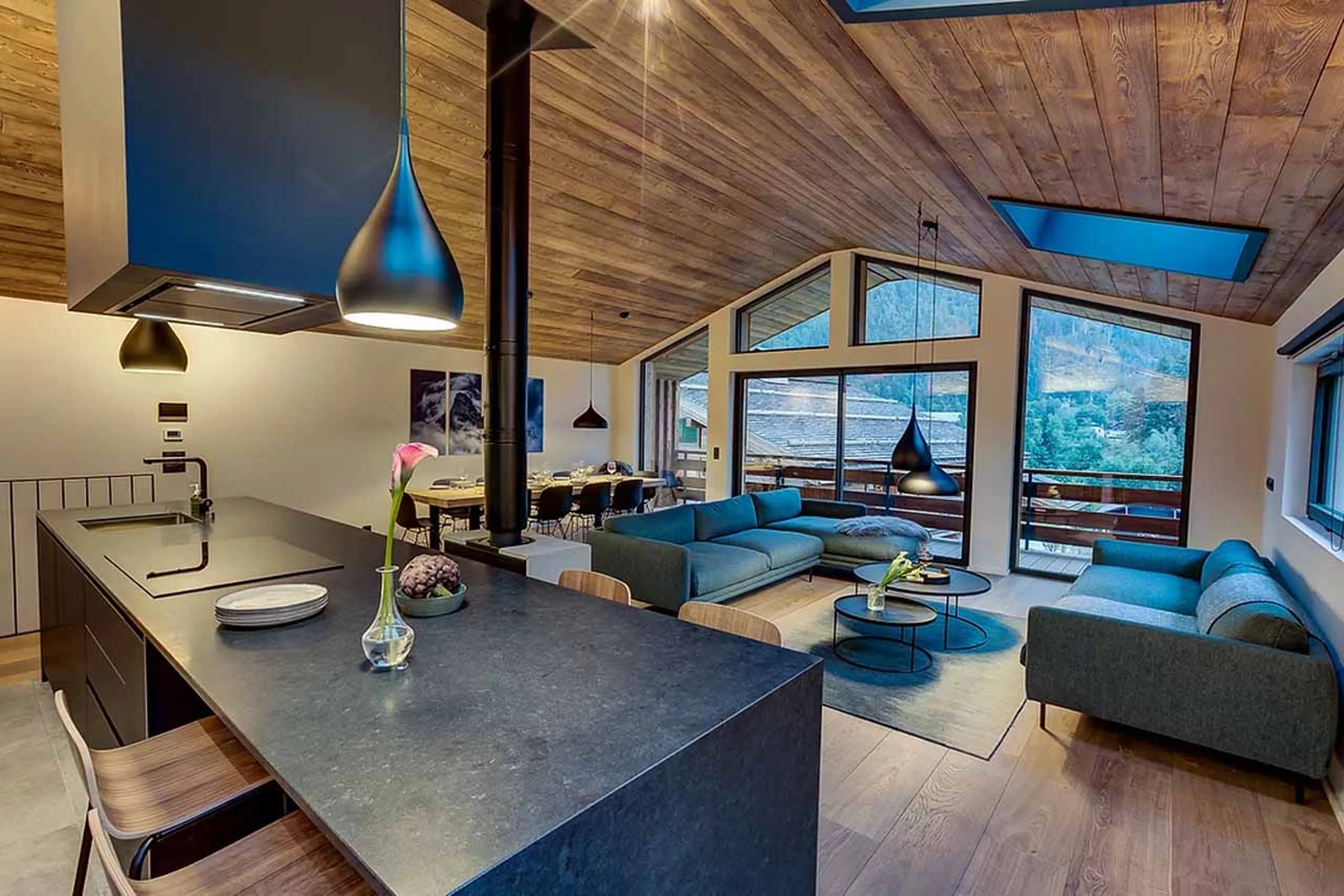 Kitchen at Chalet Chouca in Chamonix