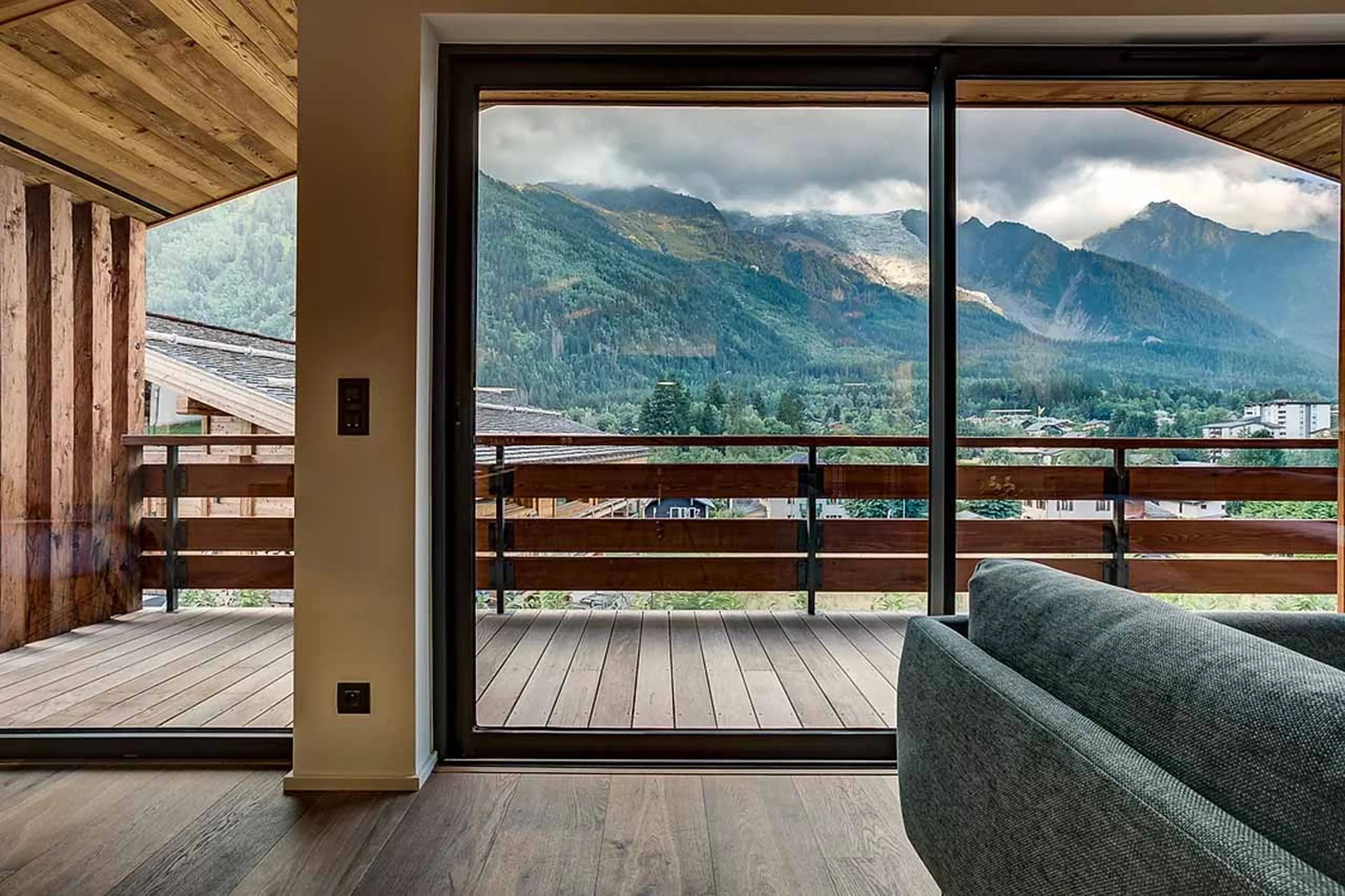 Terrace at Chalet Chouca in Chamonix