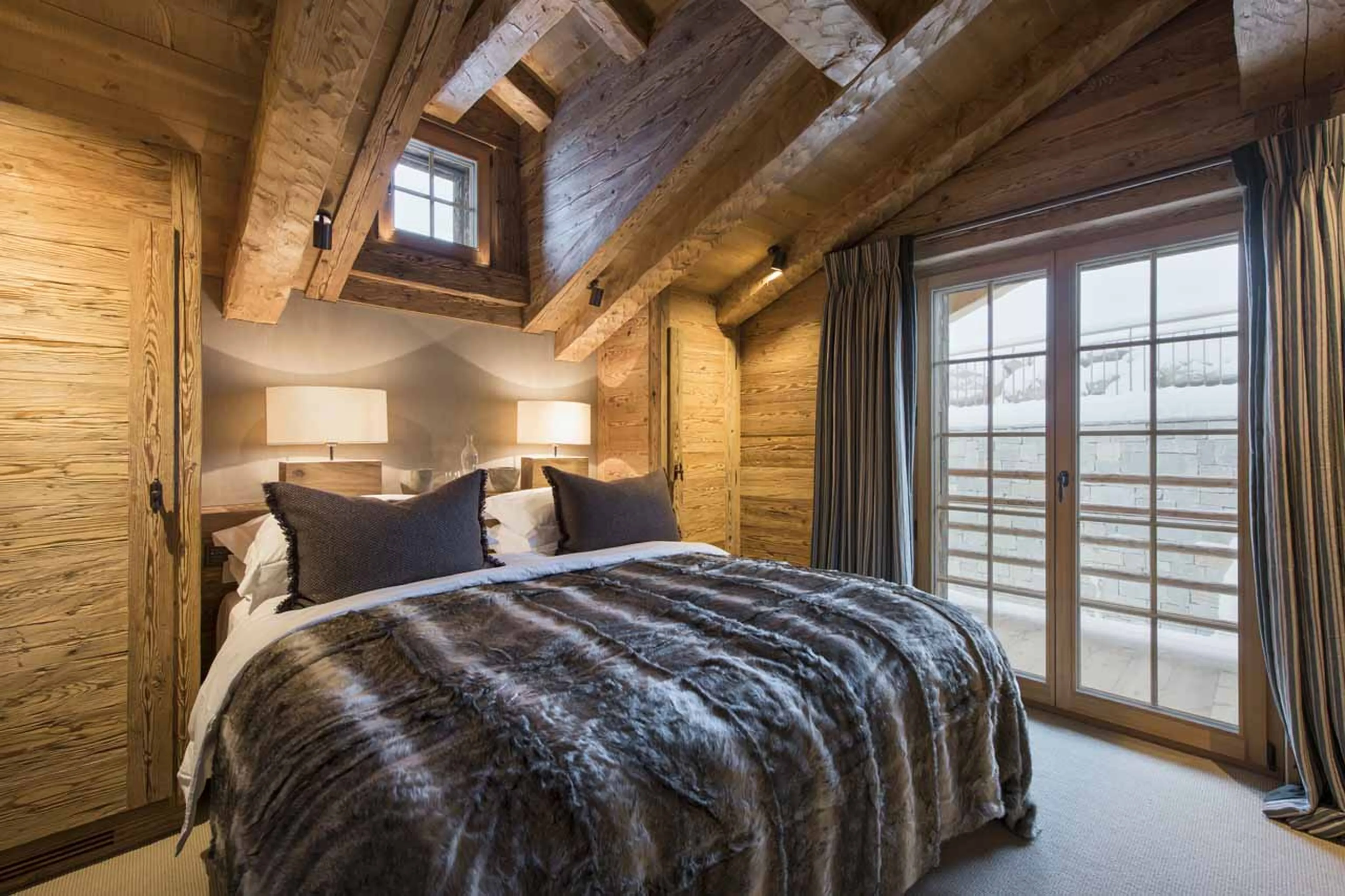 Bedroom four at Chalet Chouqui in Verbier