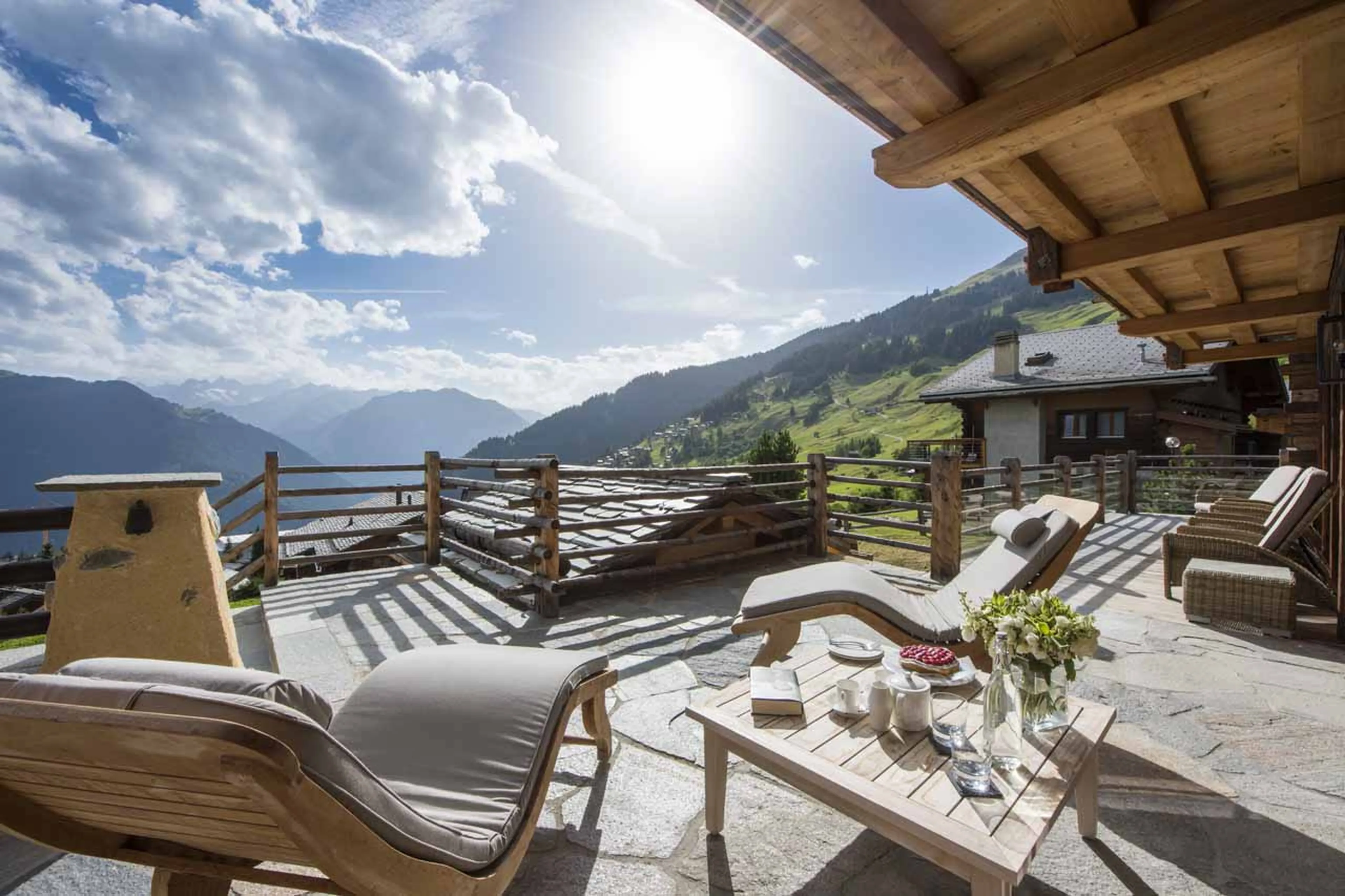 Mountain views from Chalet Chouqui in Verbier
