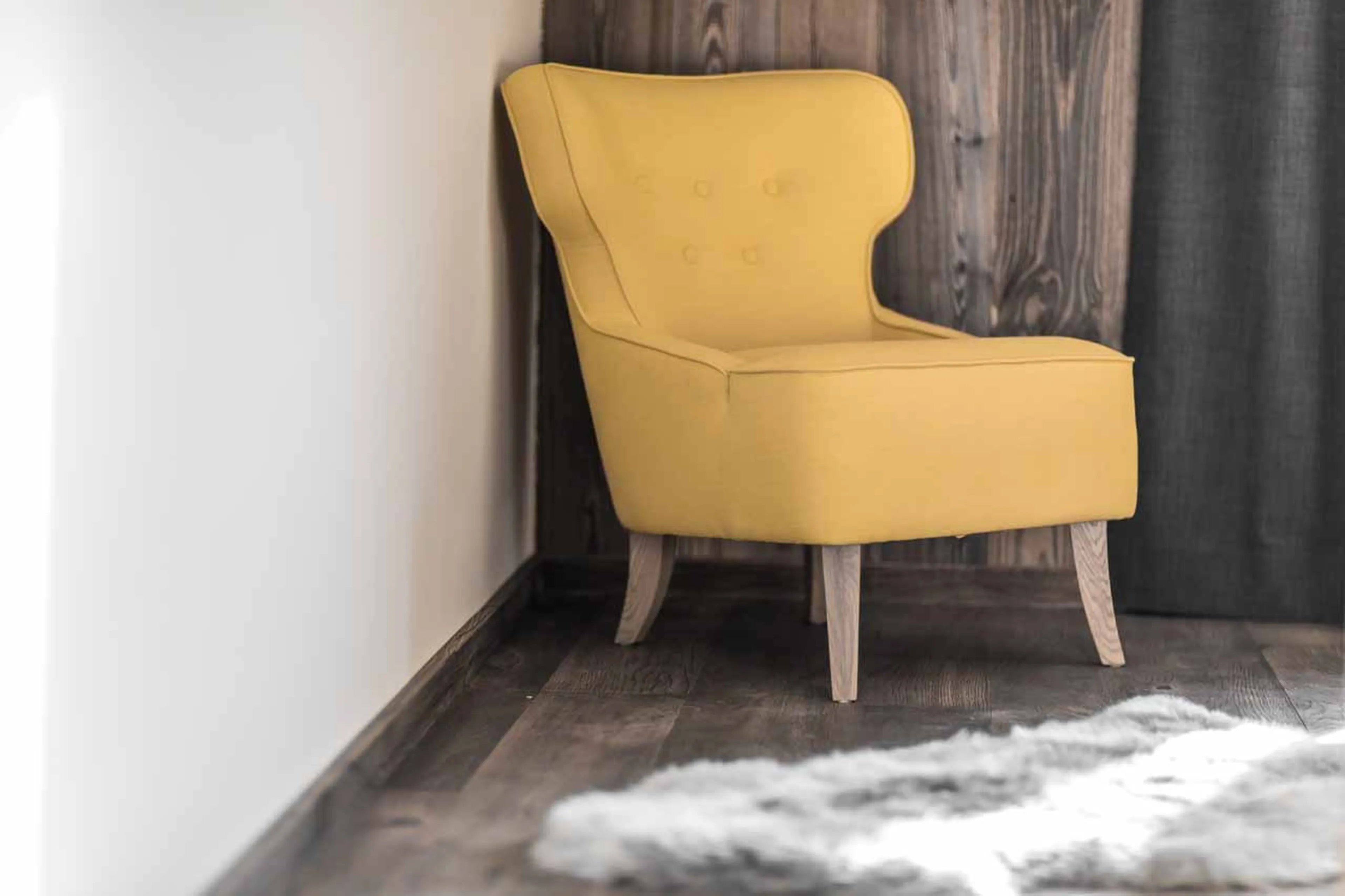 Chair in bedroom of Chalet Clos Saint Jean in Les Gets