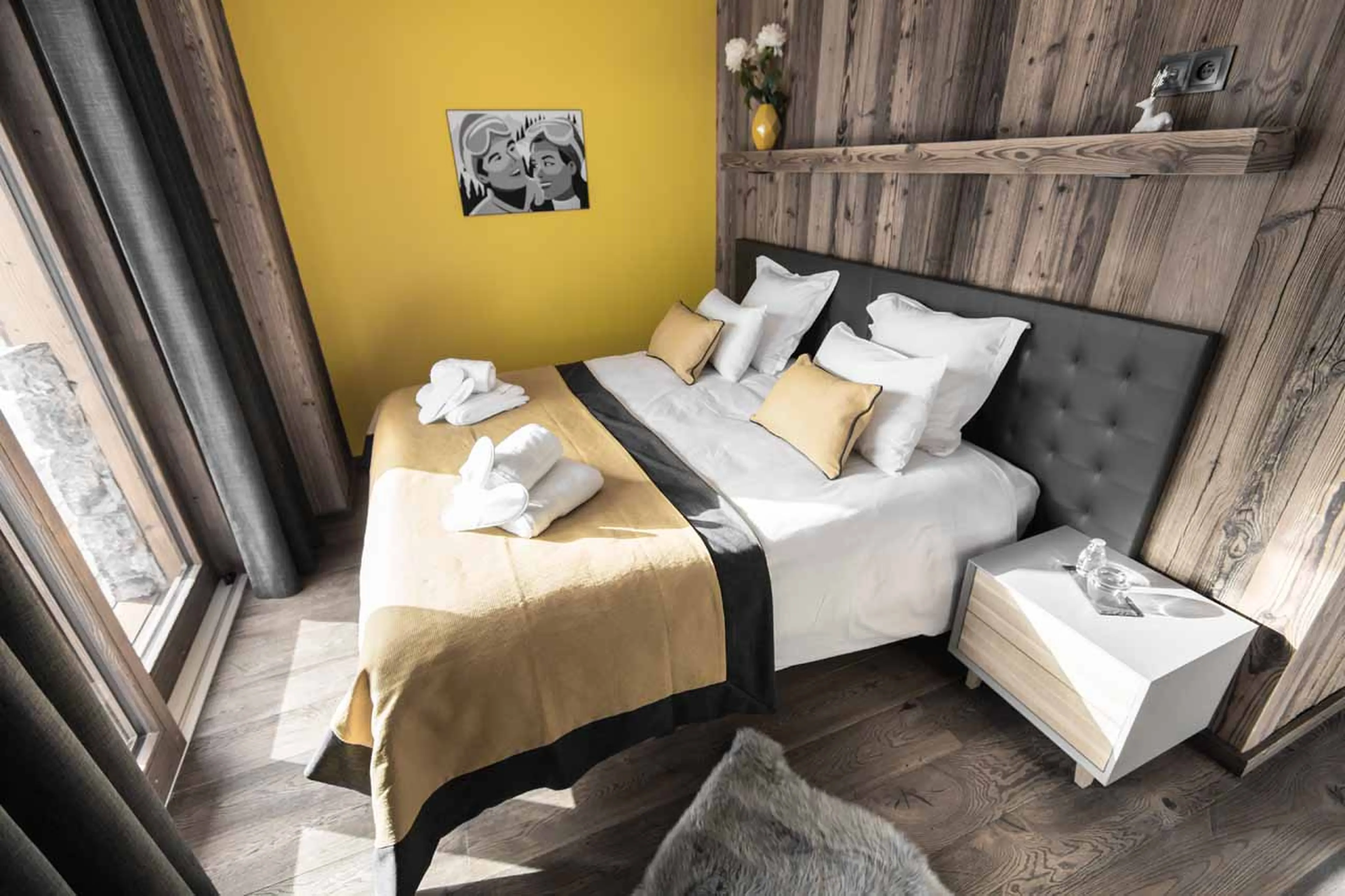 Bedroom four at Chalet Clos Saint Jean in Les Gets