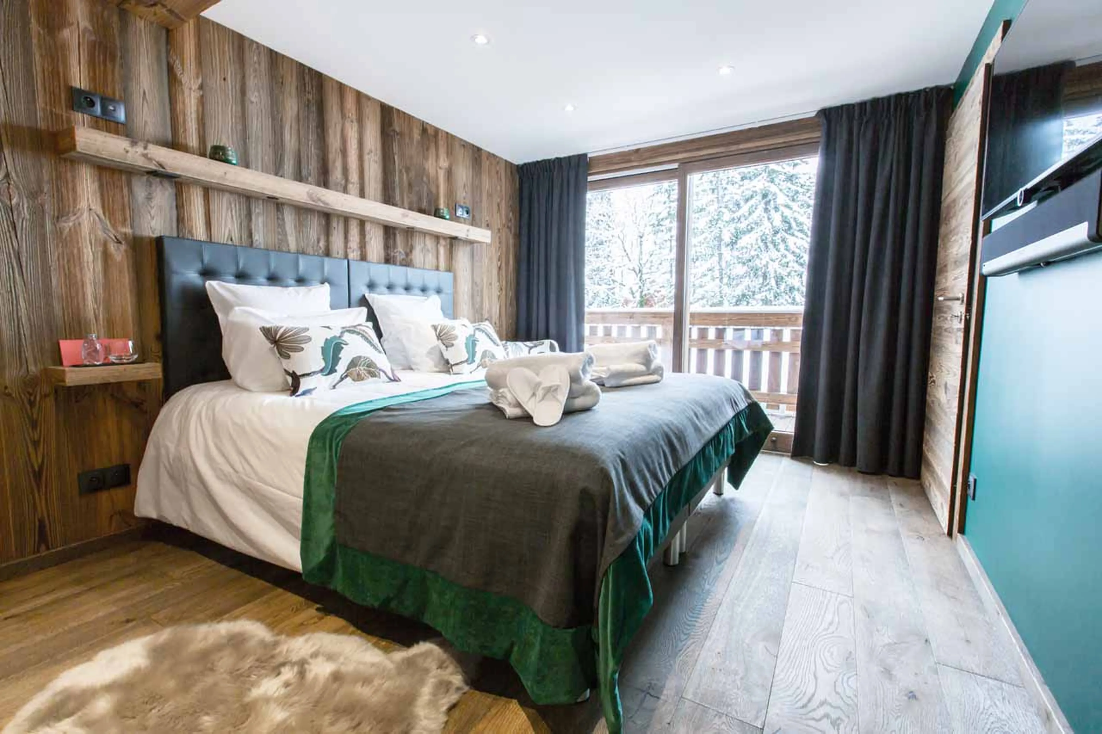 Bedroom seven at Chalet Clos Saint Jean in Les Gets