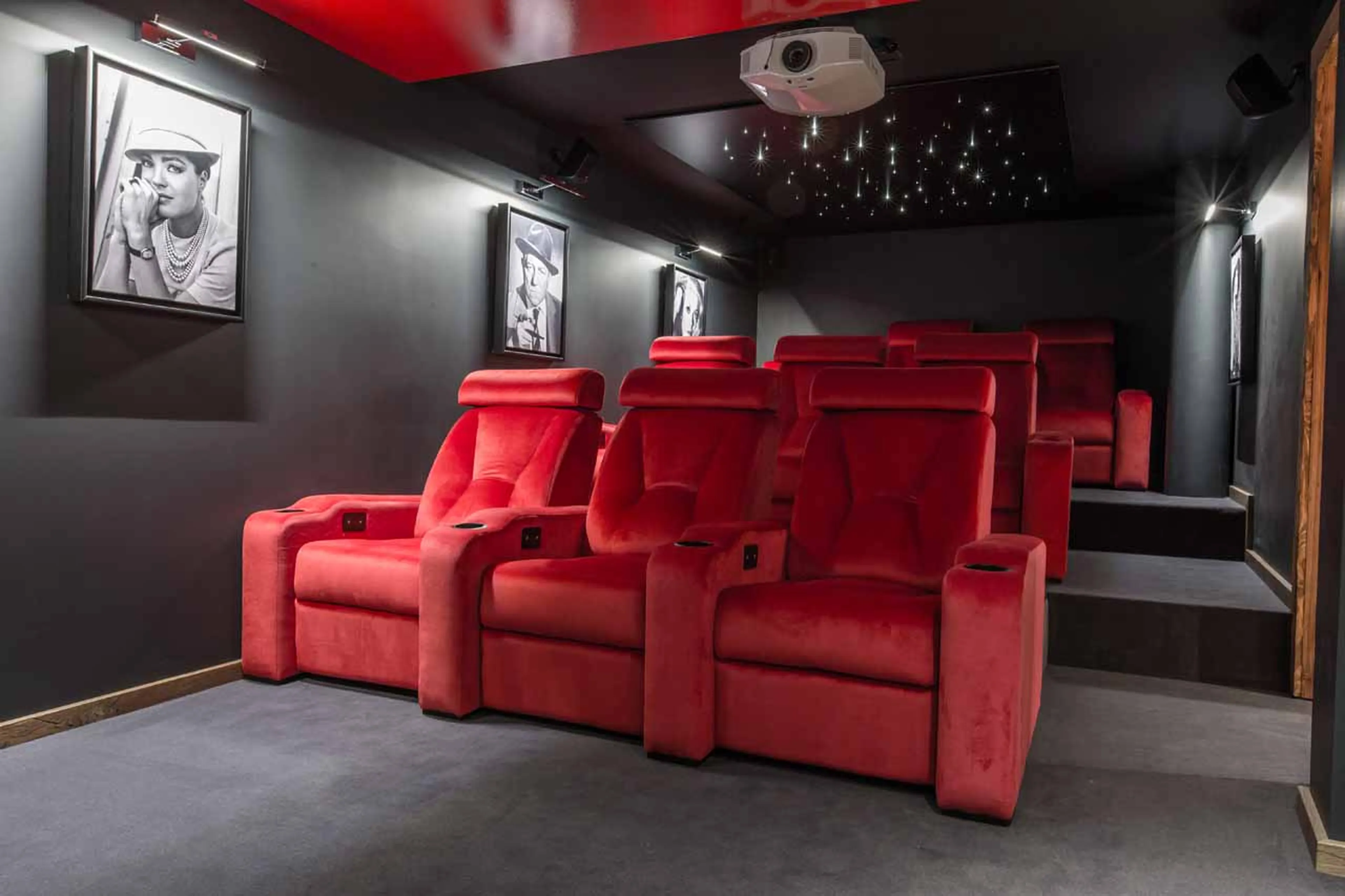 Cinema room at Chalet Clos Saint Jean in Les Gets