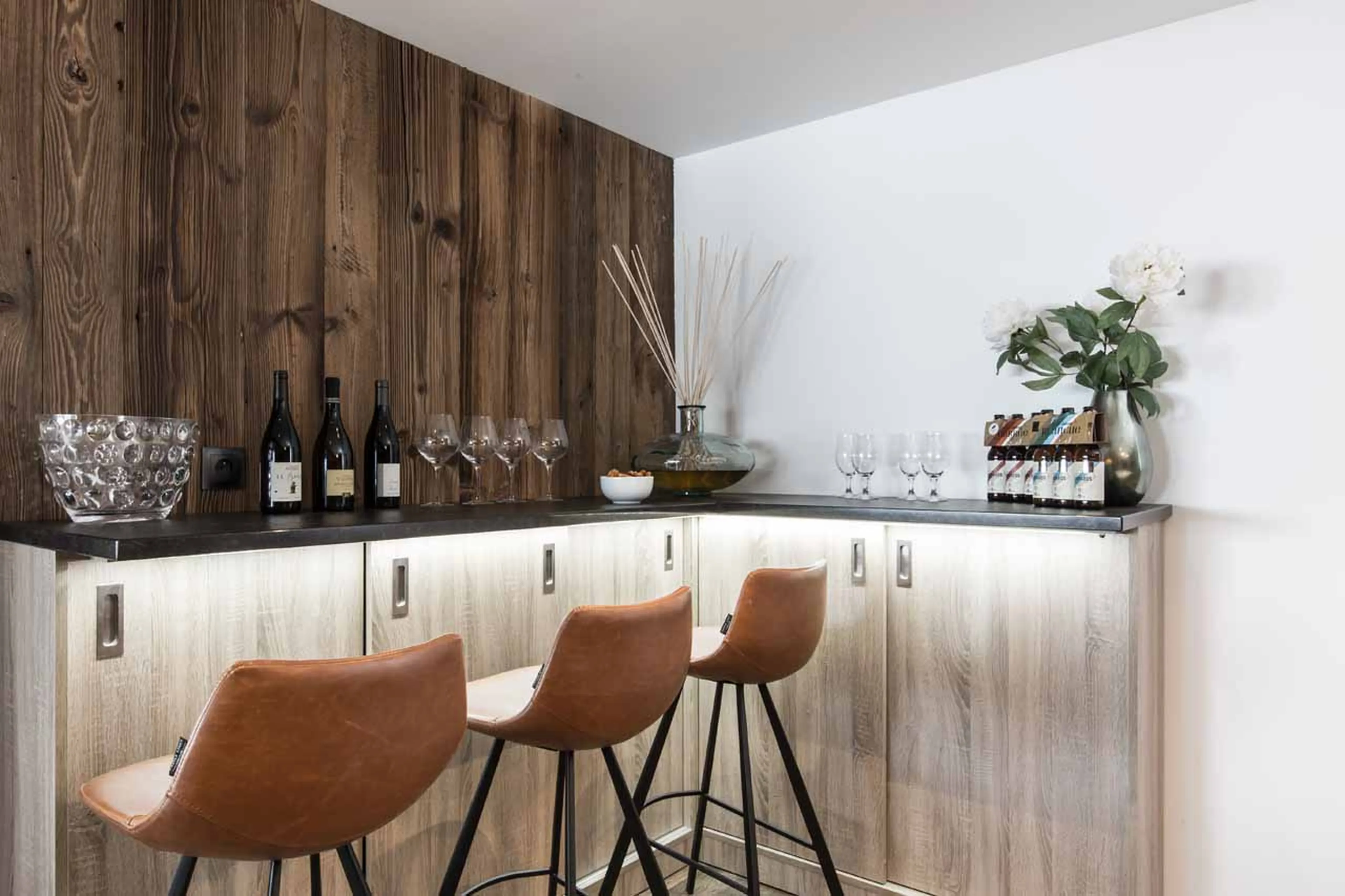 Bar at Chalet Clos Saint Jean in Les Gets