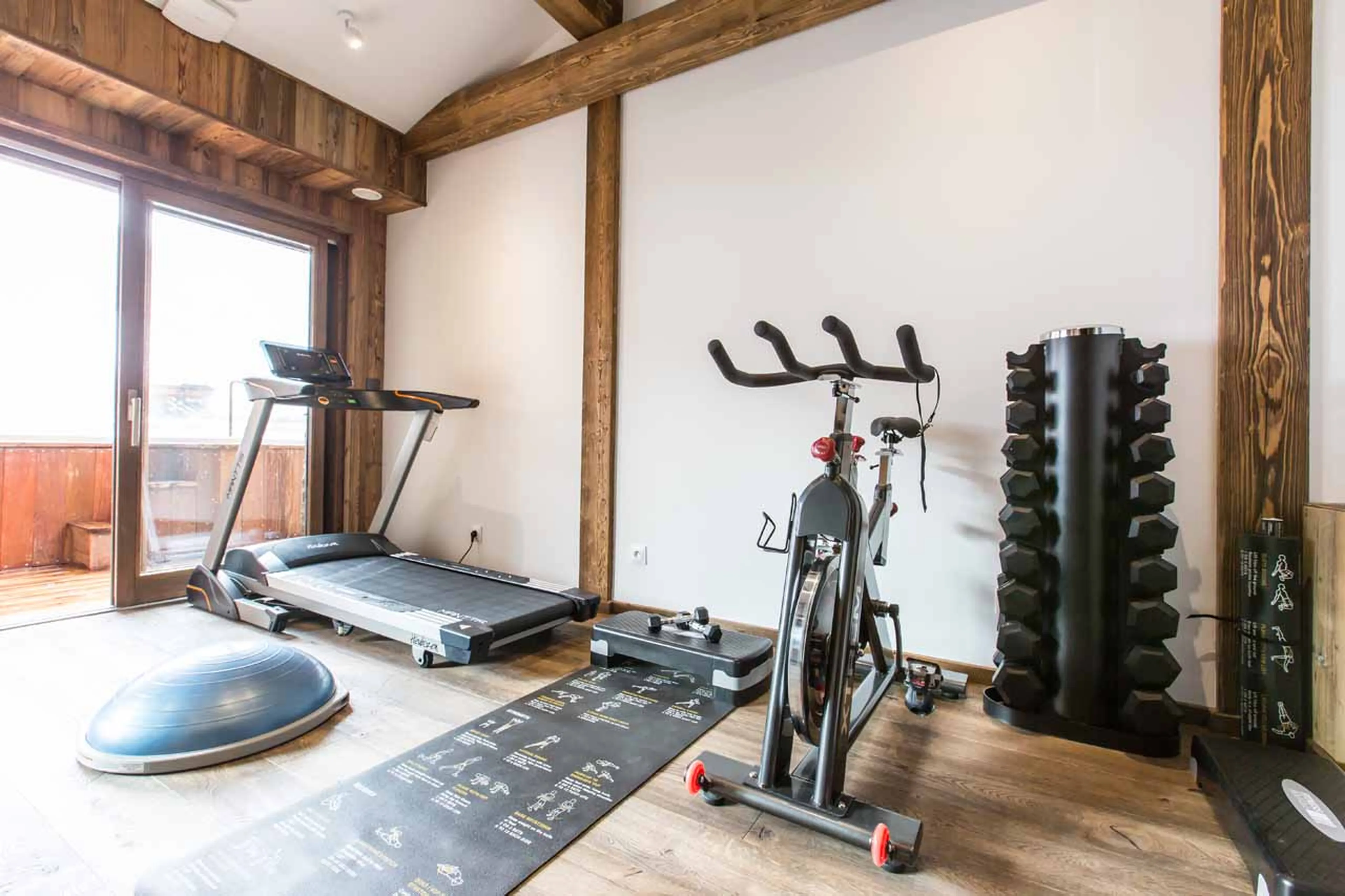 Fitness equipment at Chalet Clos Saint Jean in Les Gets