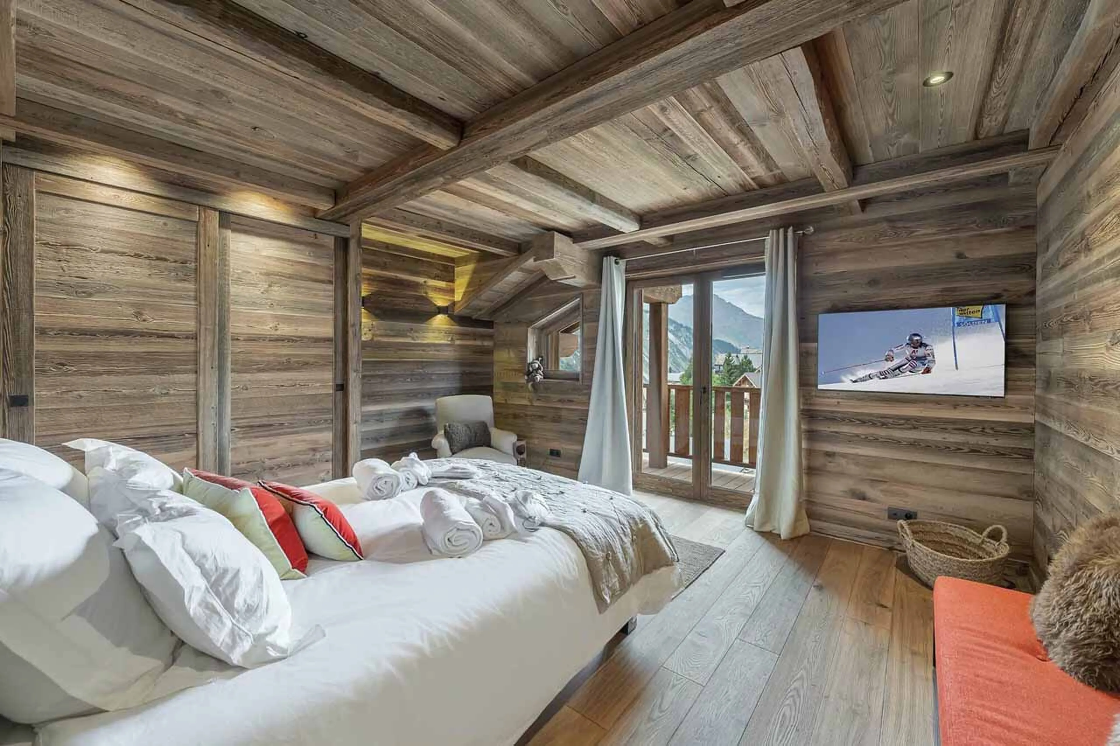 Bedroom four at Chalet Coco Marcel in St Martin de Belleville