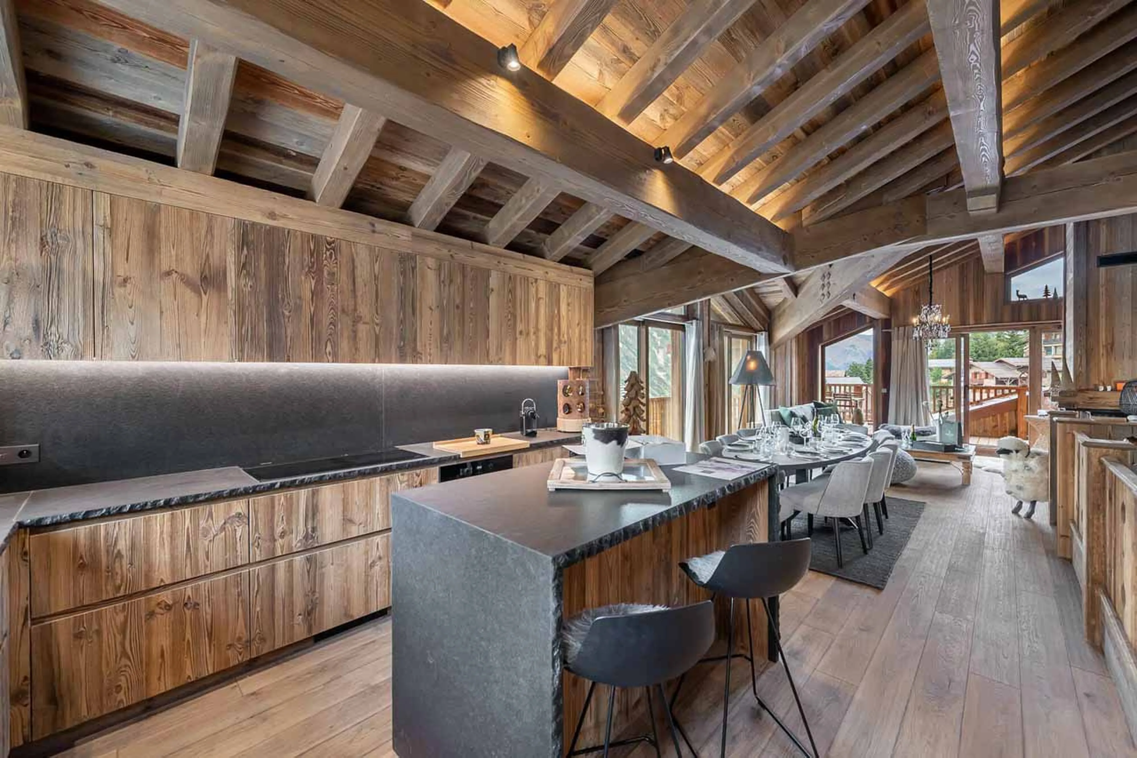 Kitchen at Chalet Coco Marcel in St Martin de Belleville