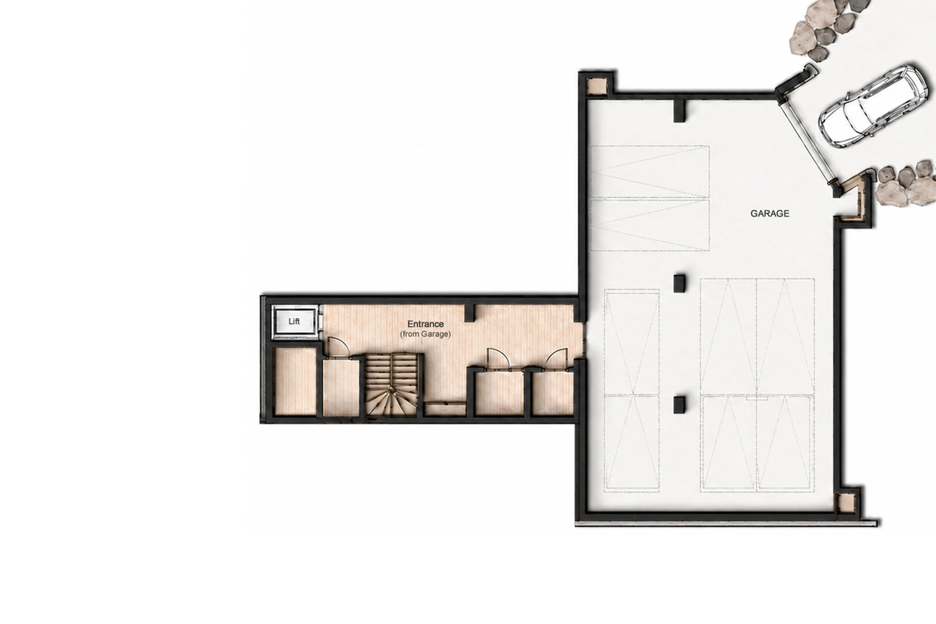 Level -1 floor plan of Chalet Col Pers in Val d'Isere