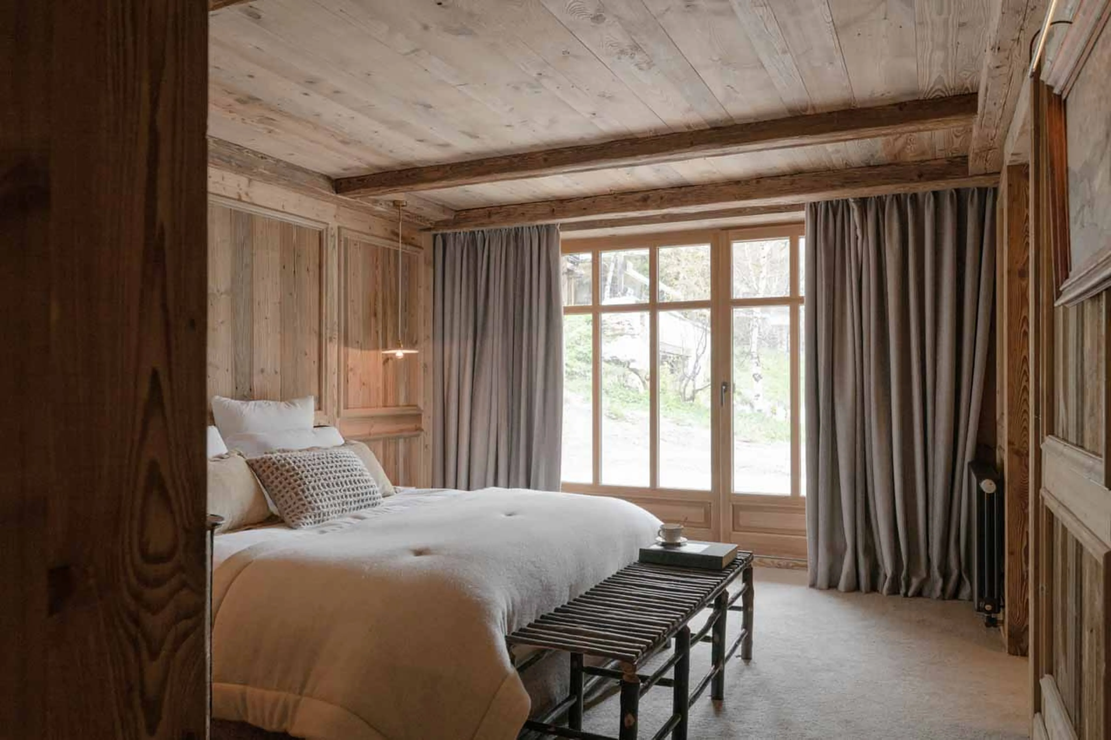 Bedroom 1 at Chalet Col Pers in Val d'Isere