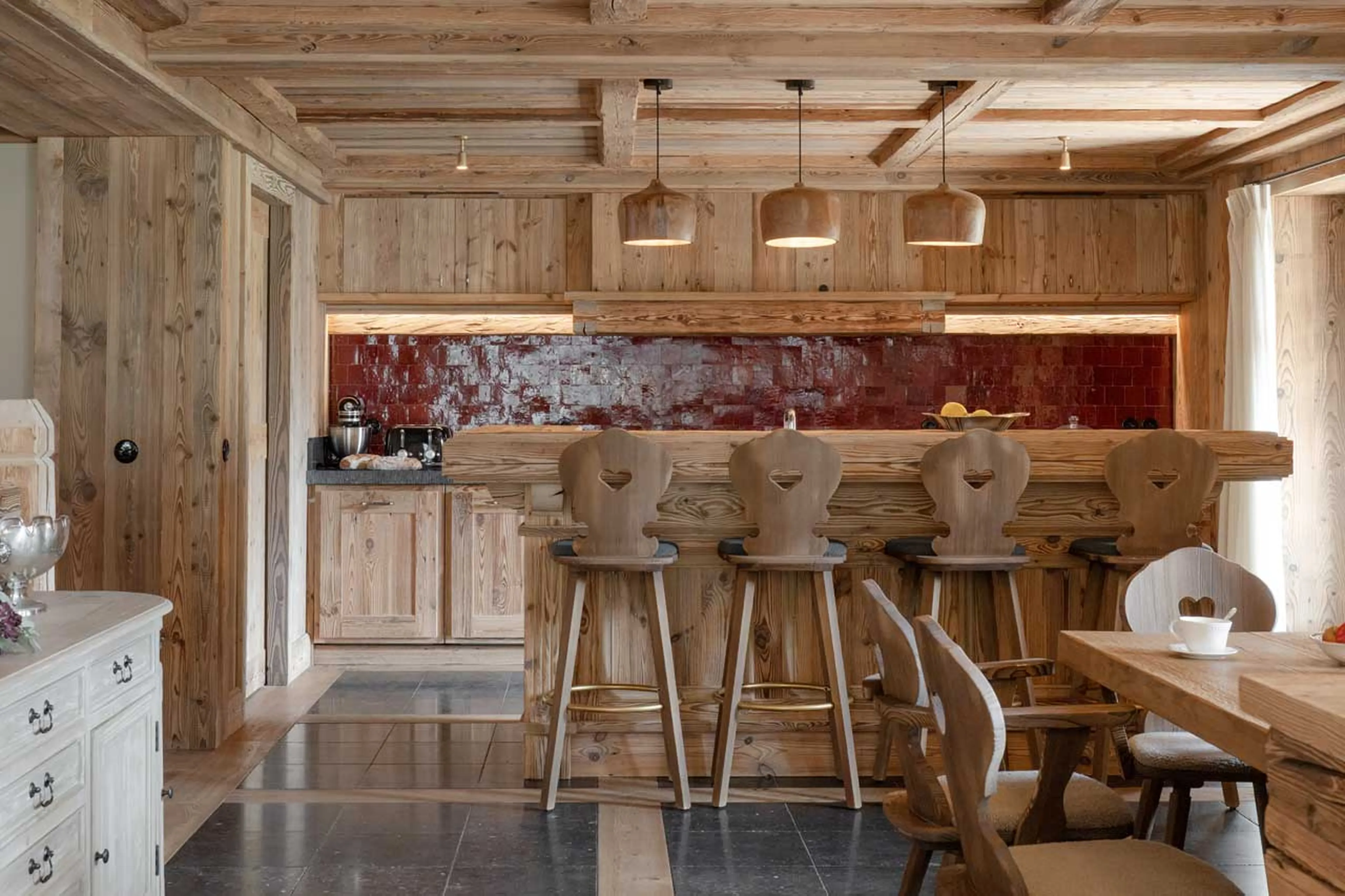 Kitchen at Chalet Col Pers in Val d'Isere