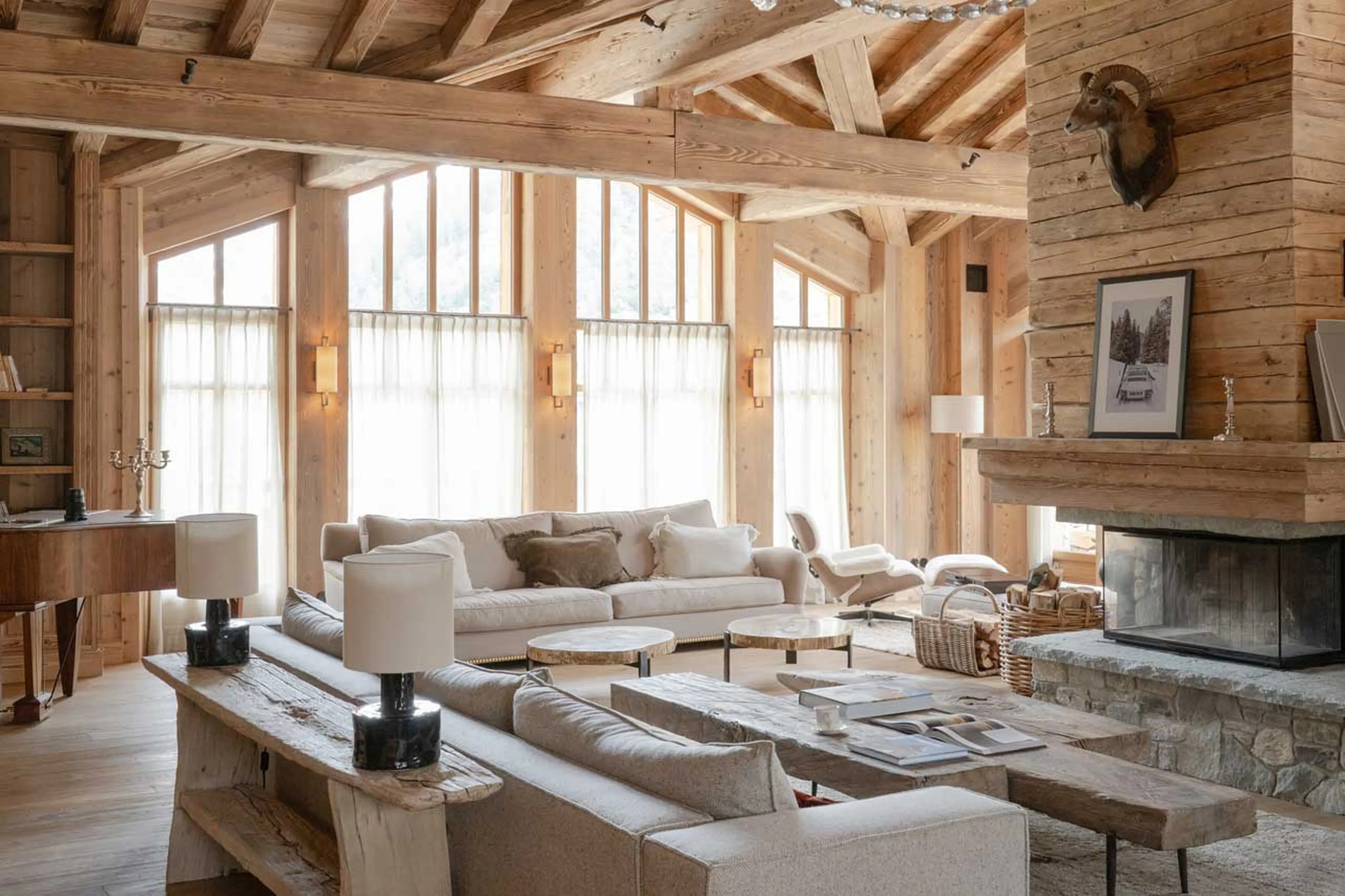 Living area at Chalet Col Pers in Val d'Isere