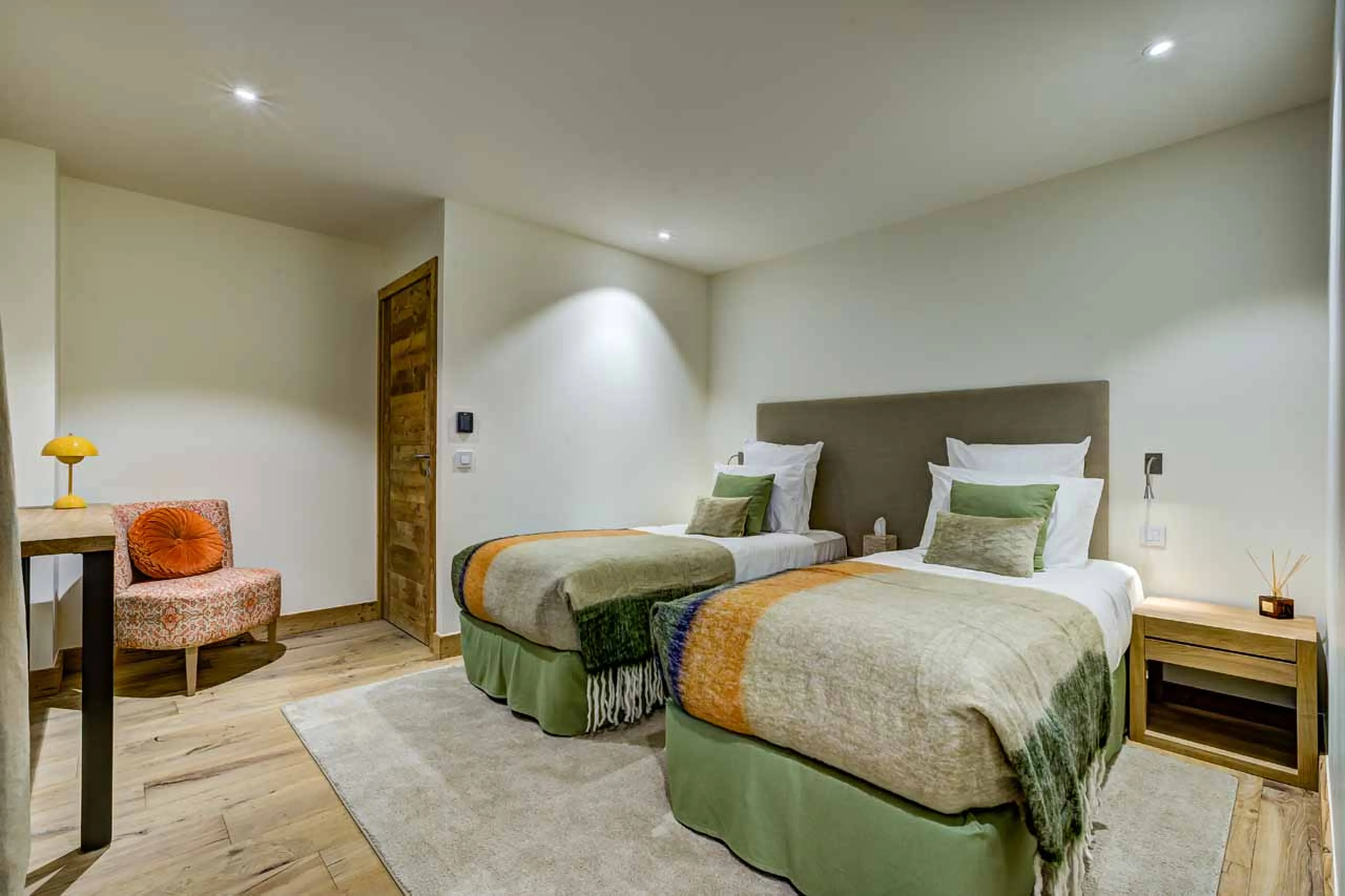 Bedroom three at Chalet Constantia in St Martin de Belleville