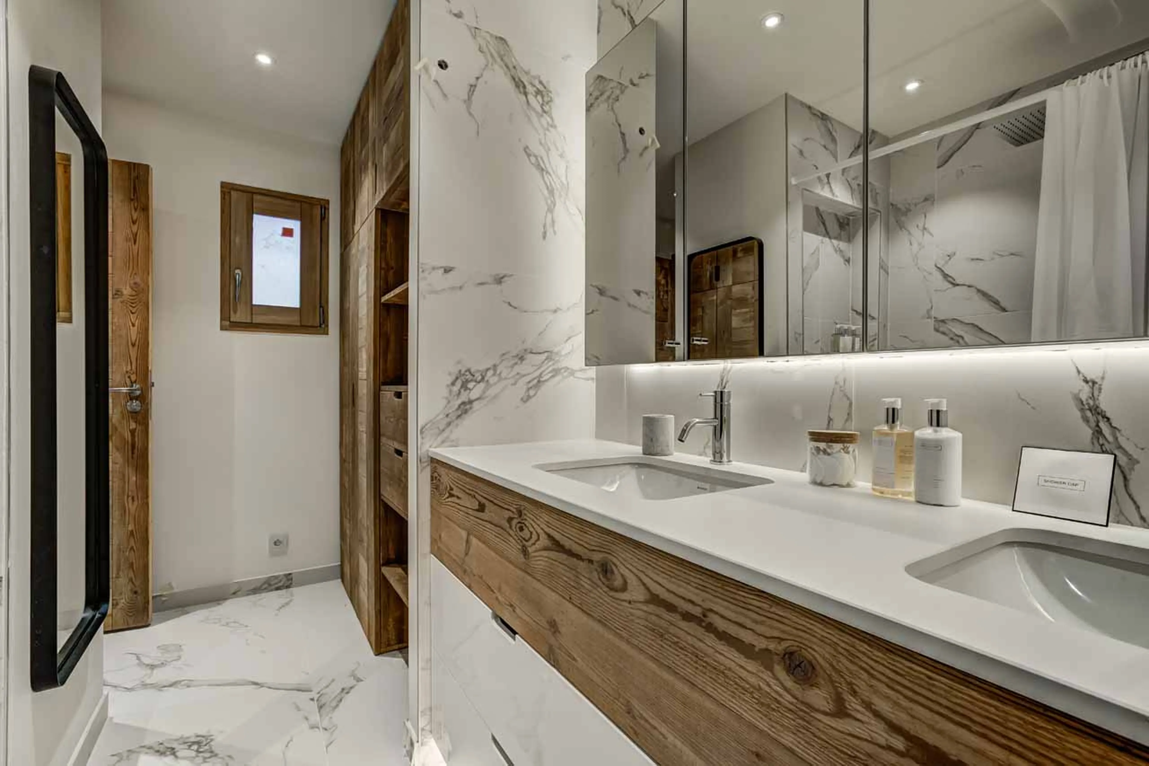 Shower room at Chalet Constantia in St Martin de Belleville