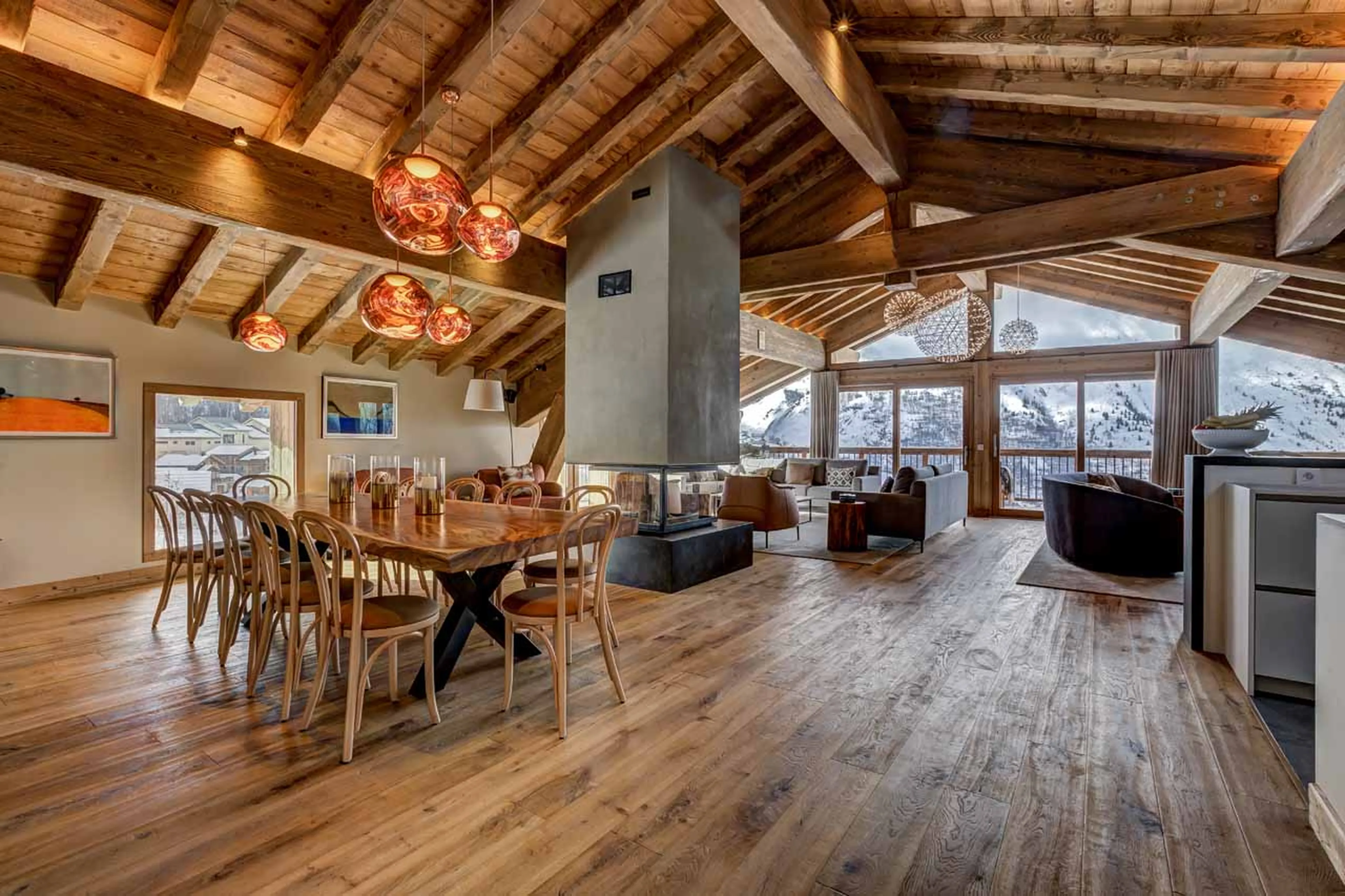 Dining area at Chalet Constantia in St Martin de Belleville