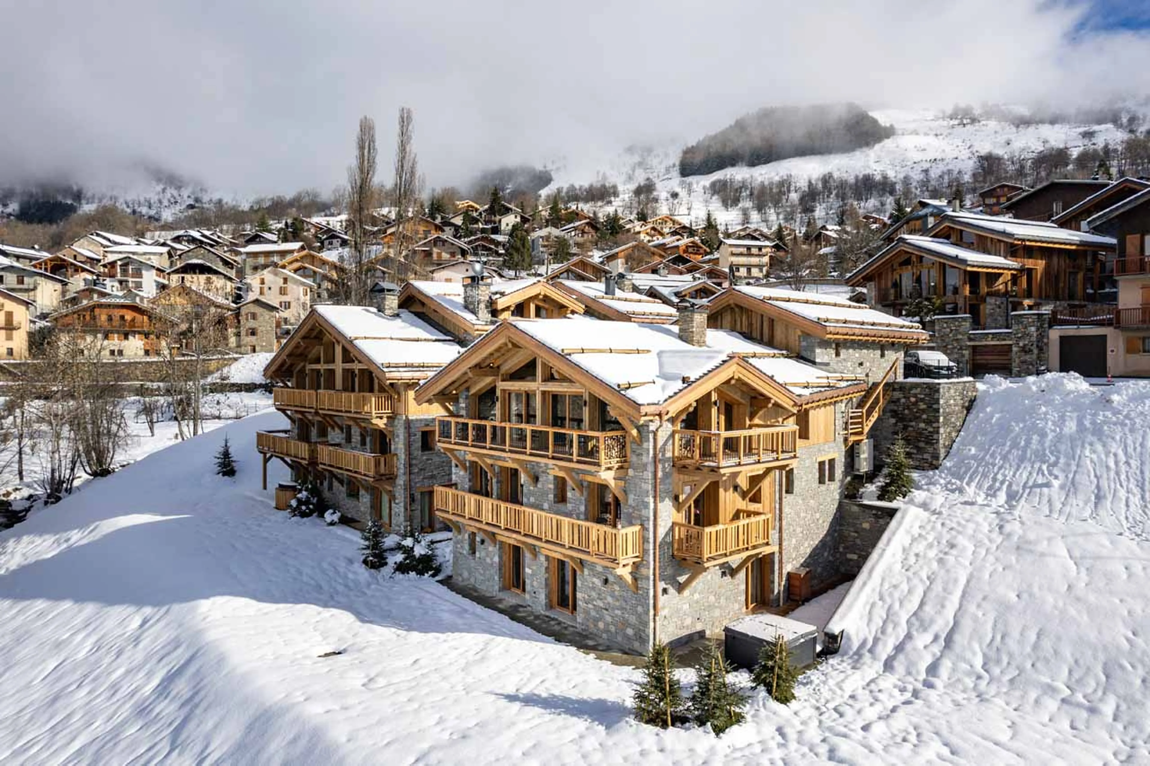 Location of Chalet Constantia in St Martin de Belleville