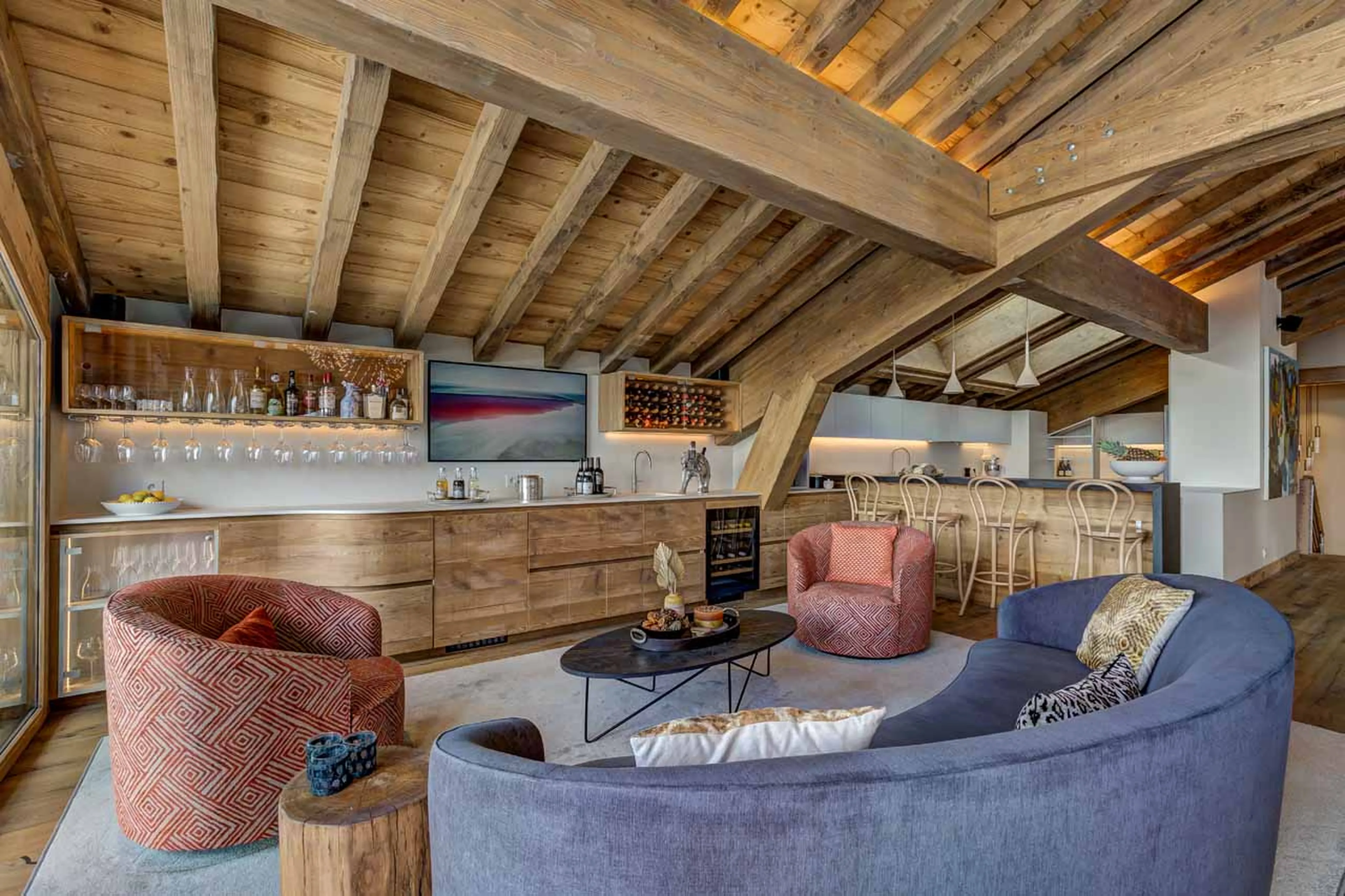 Dining table at Chalet Constantia in St Martin de Belleville