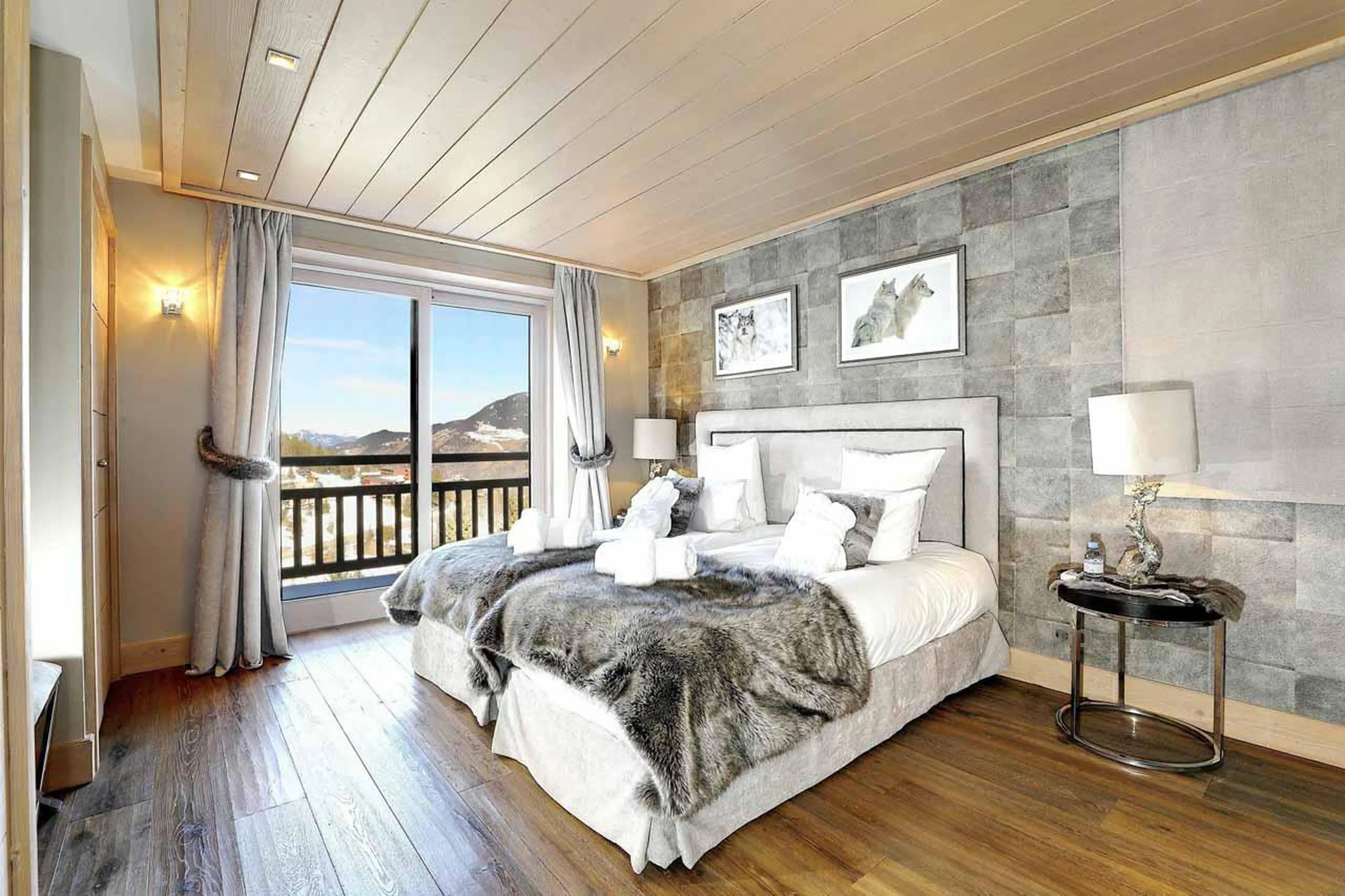 Bedroom two at Chalet Cortina in Courchevel 1650