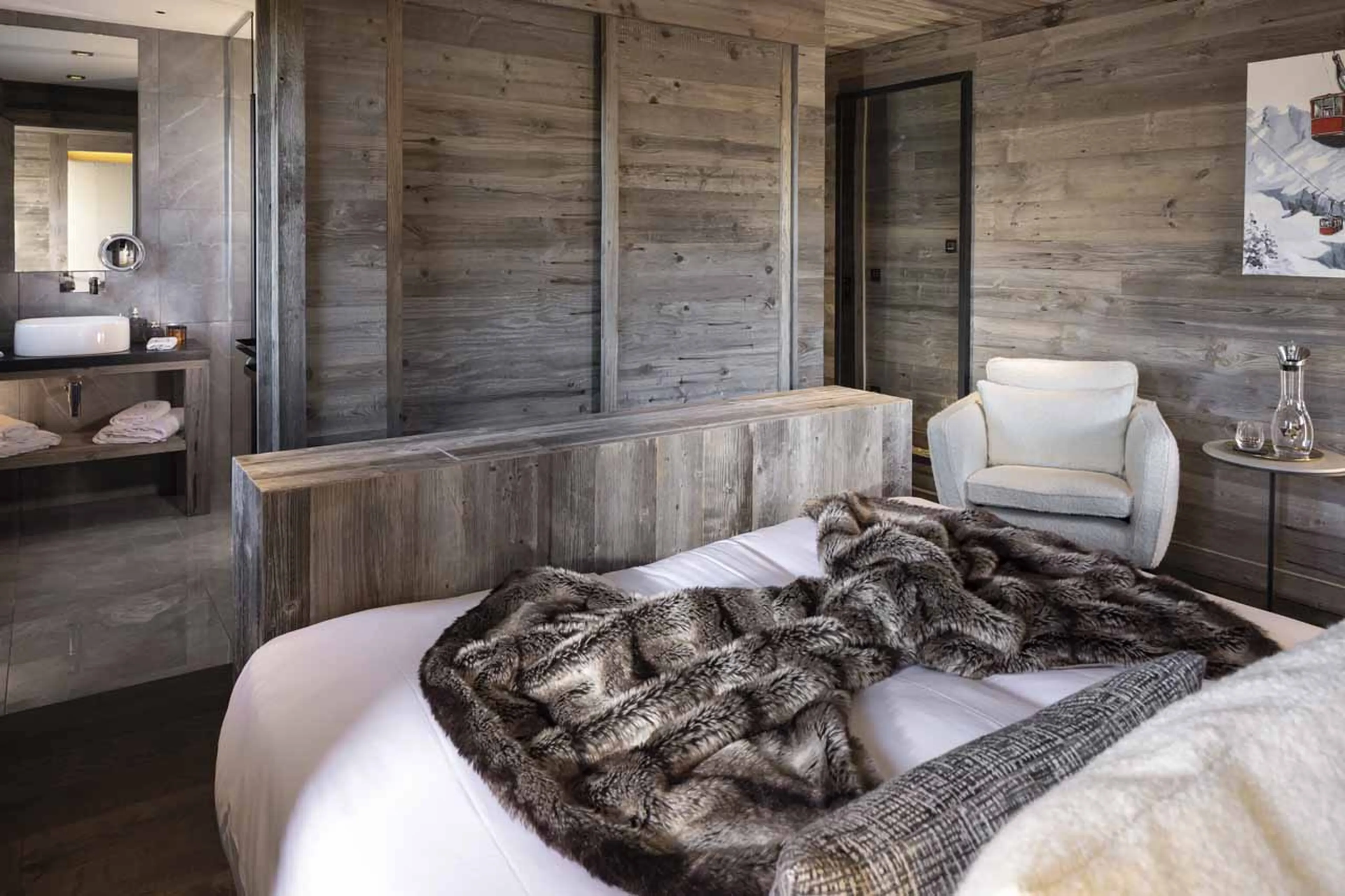 Bedroom 5 bed at Chalet Coz in Megeve