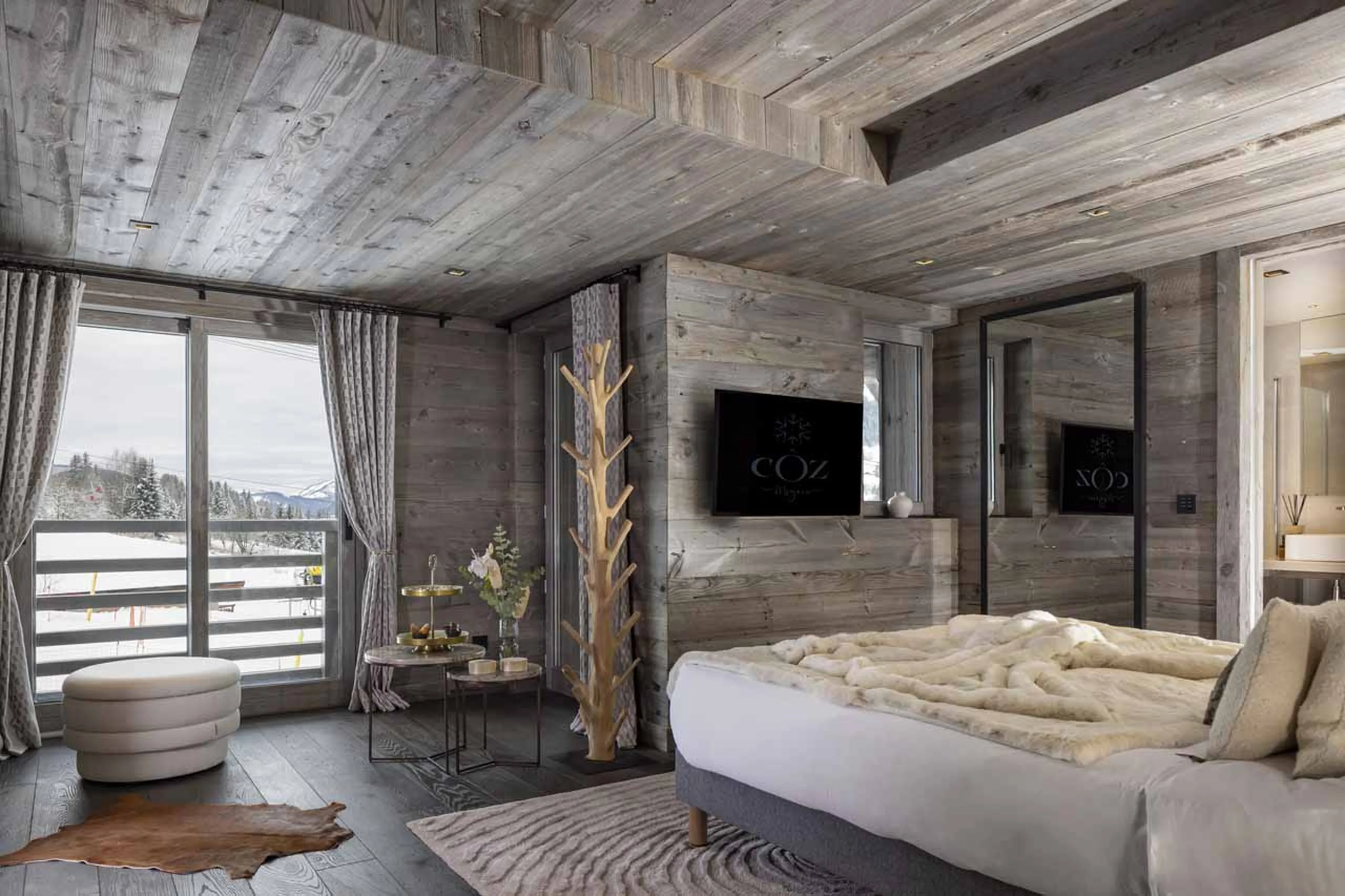 Bedroom 4 at Chalet Coz in Megeve