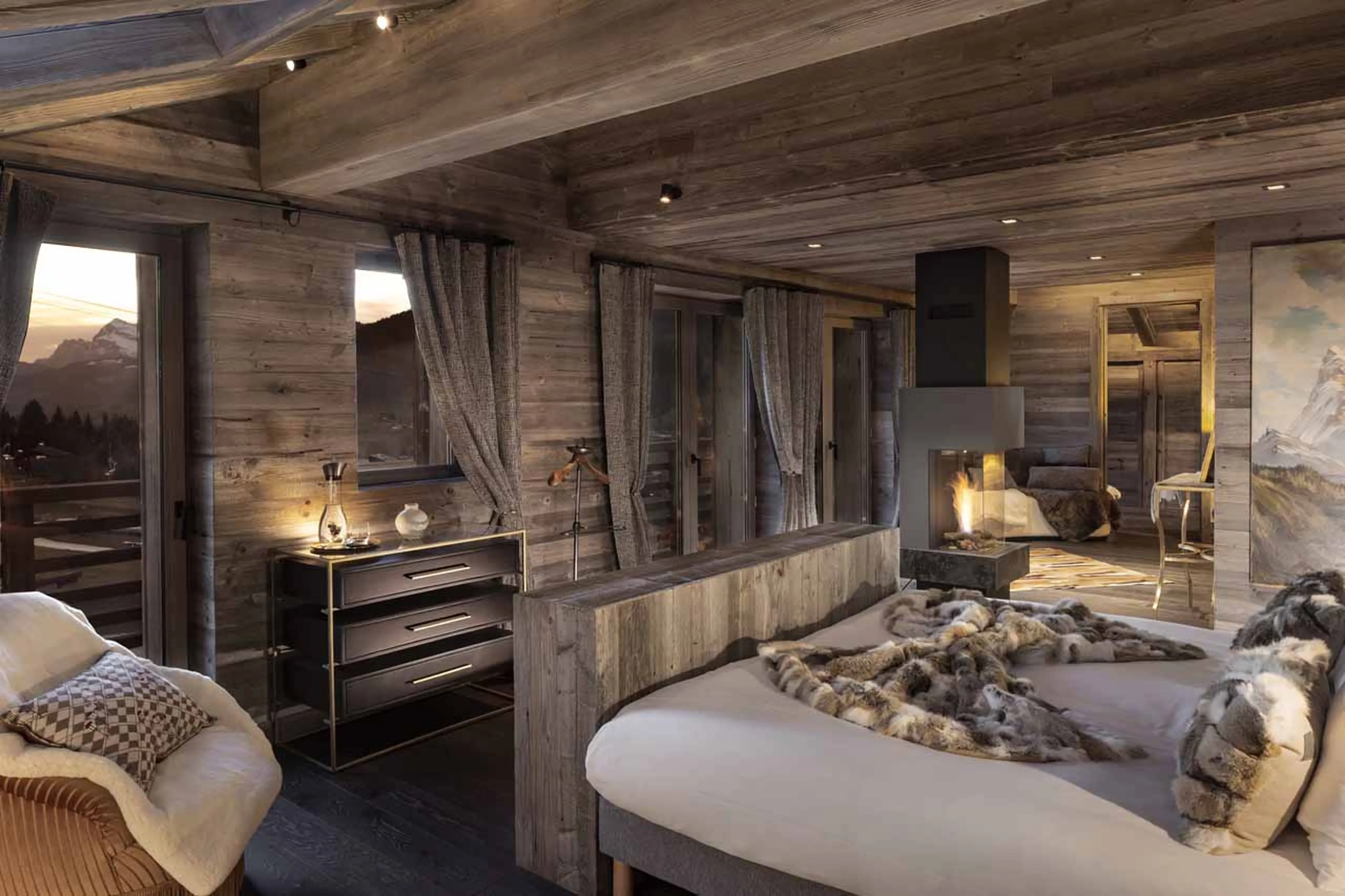 Bedroom 6 bed at Chalet Coz in Megeve