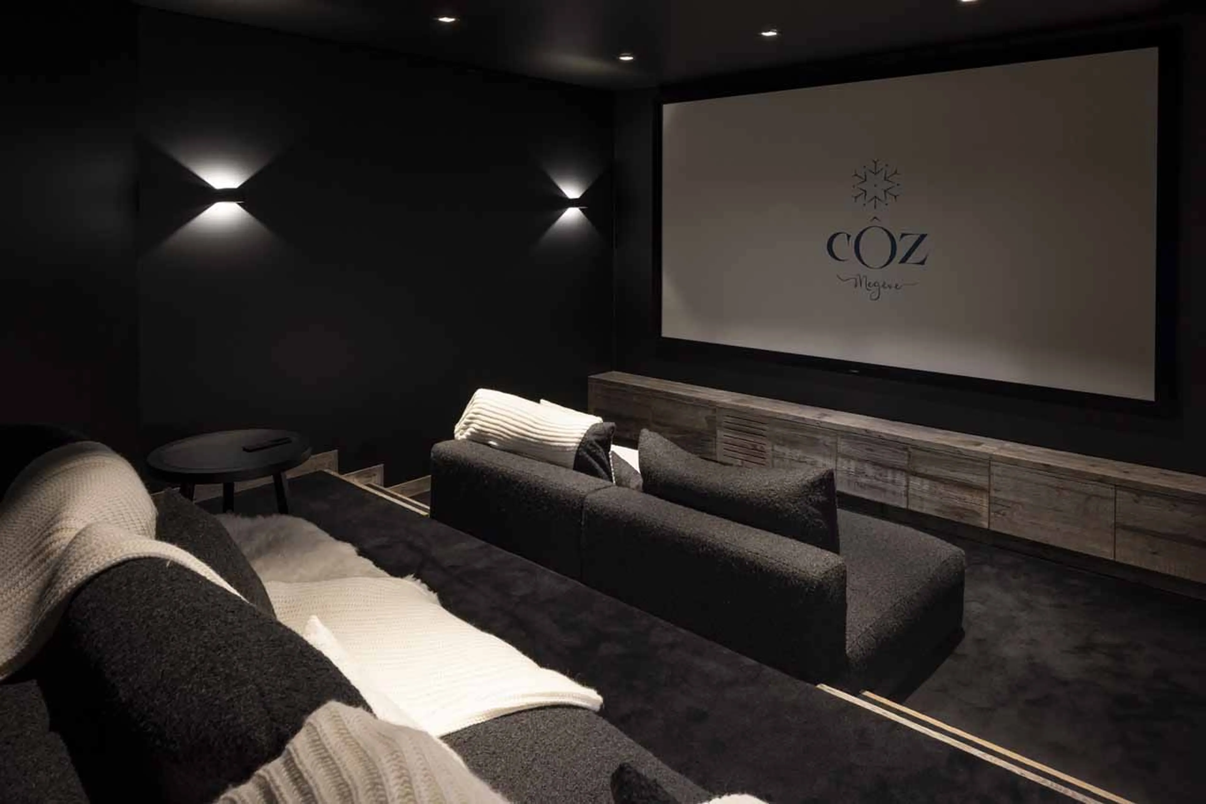 Cinema at Chalet Coz in Megeve