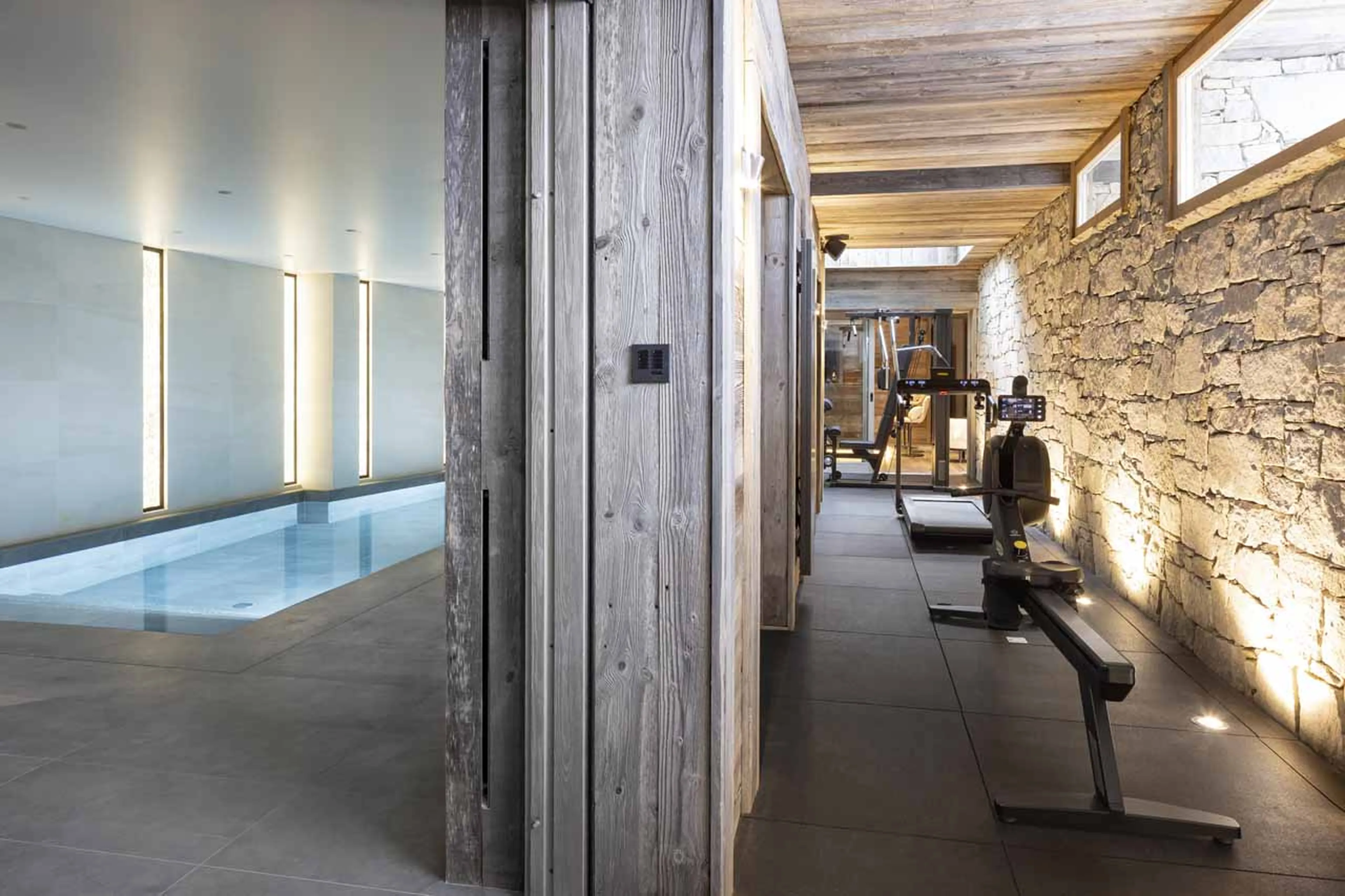 Spa gym at Chalet Coz in Megeve