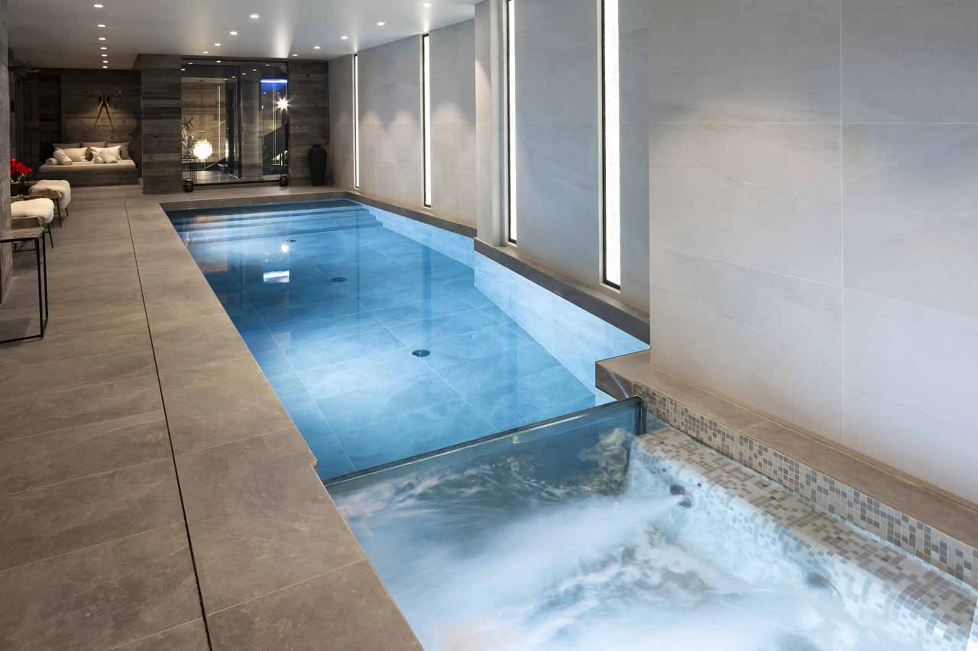 Hot tub at Chalet Coz in Megeve