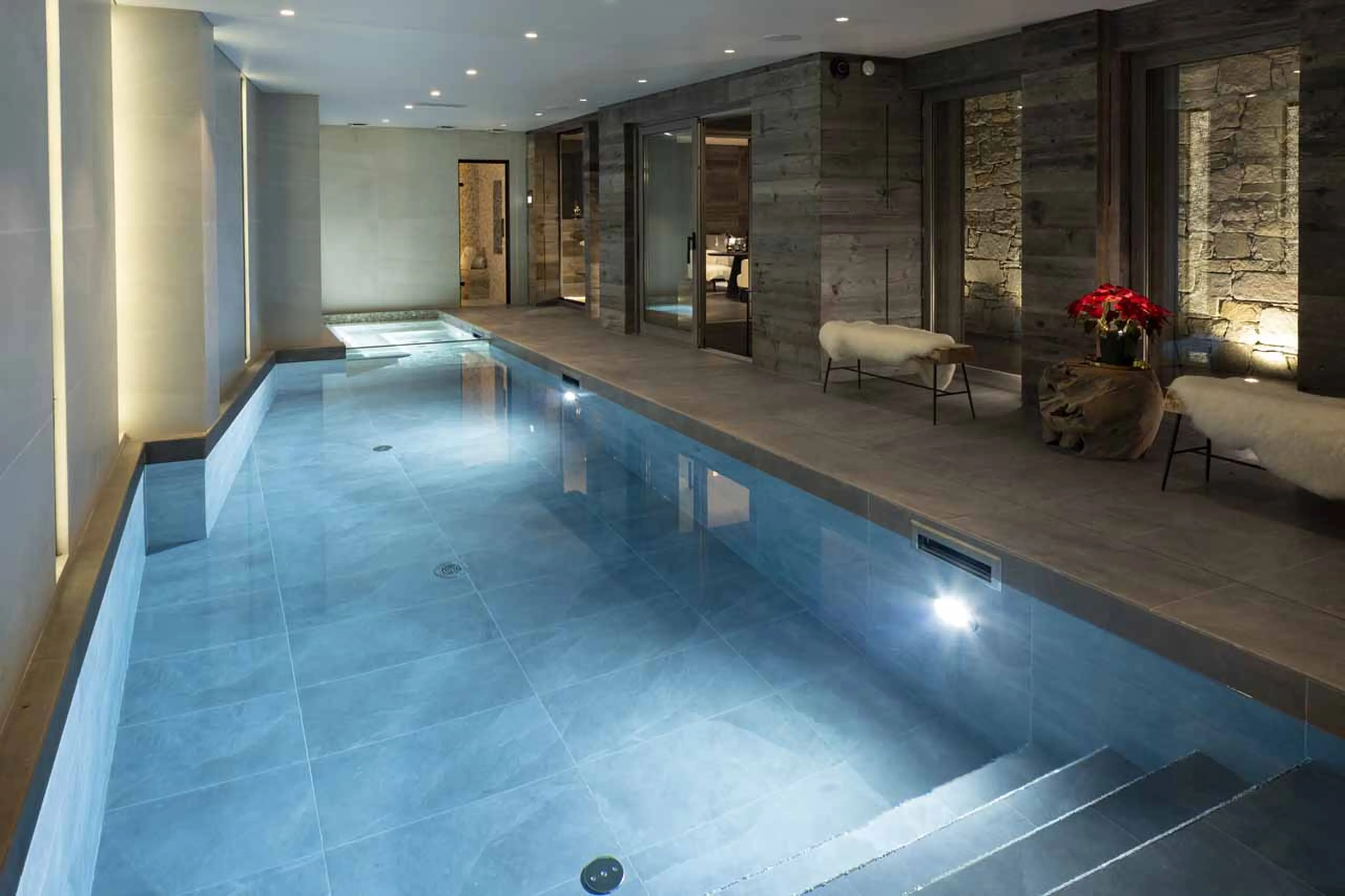 Pool at Chalet Coz in Megeve
