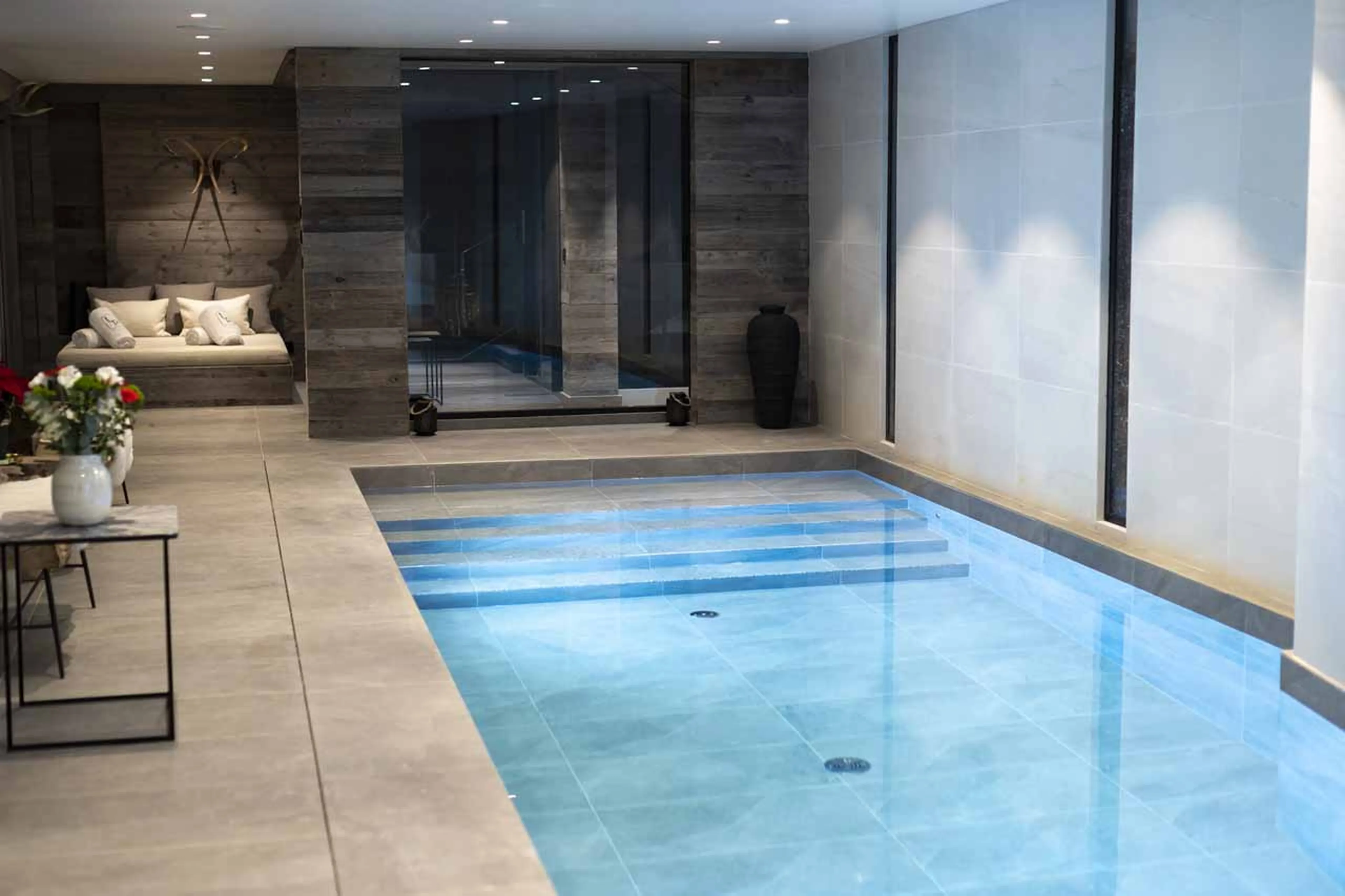 Spa pool at Chalet Coz in Megeve