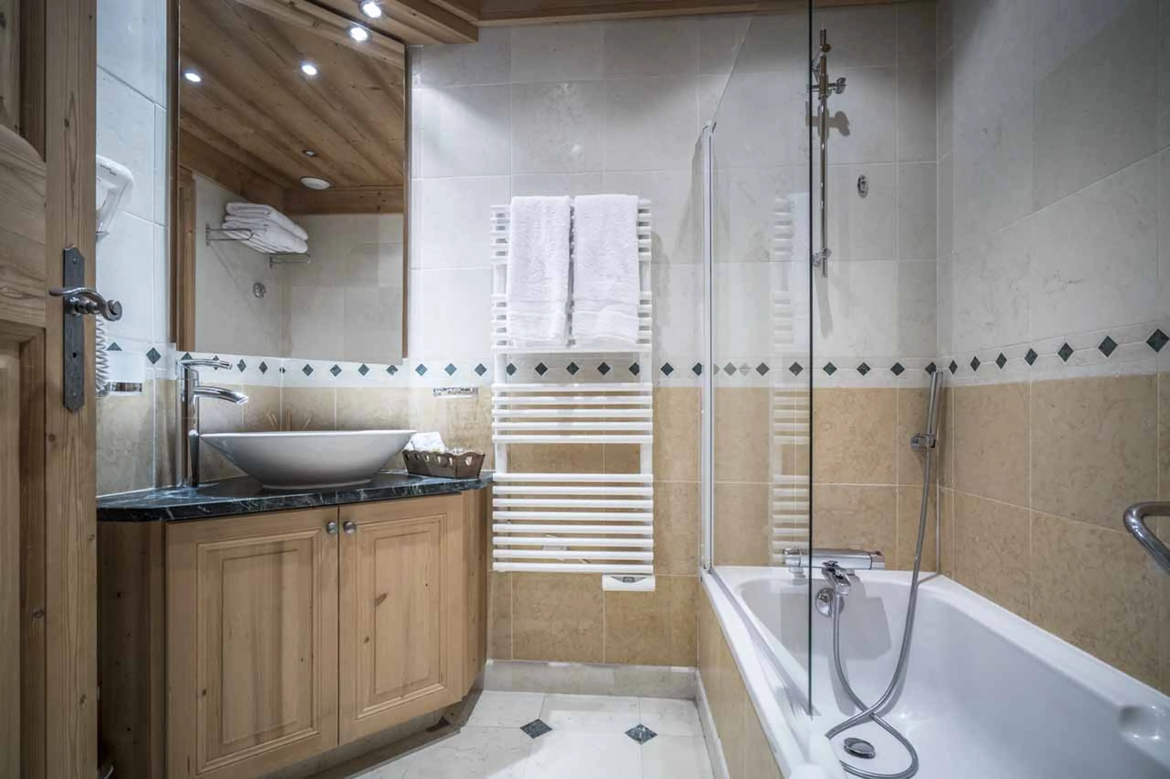 Bathroom two at Chalet Cristal A in Val d’Isere