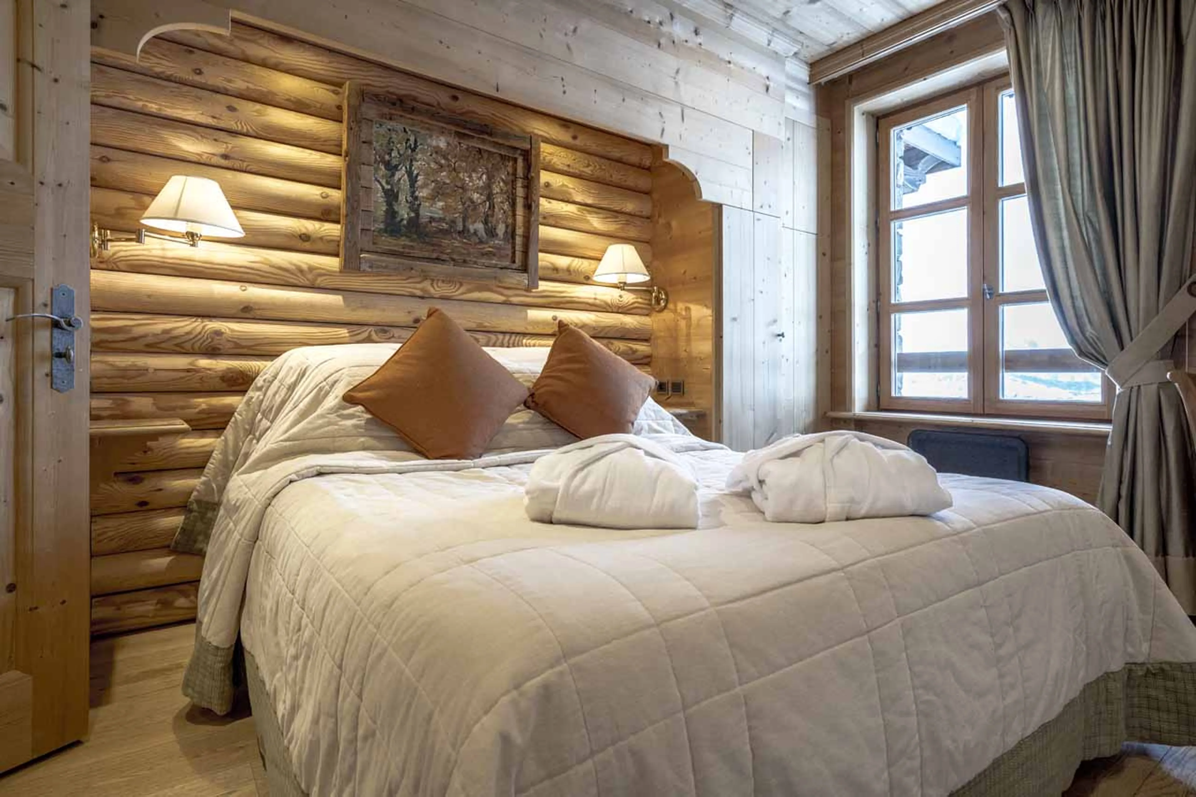 Bedroom five at Chalet Cristal A in Val d’Isere