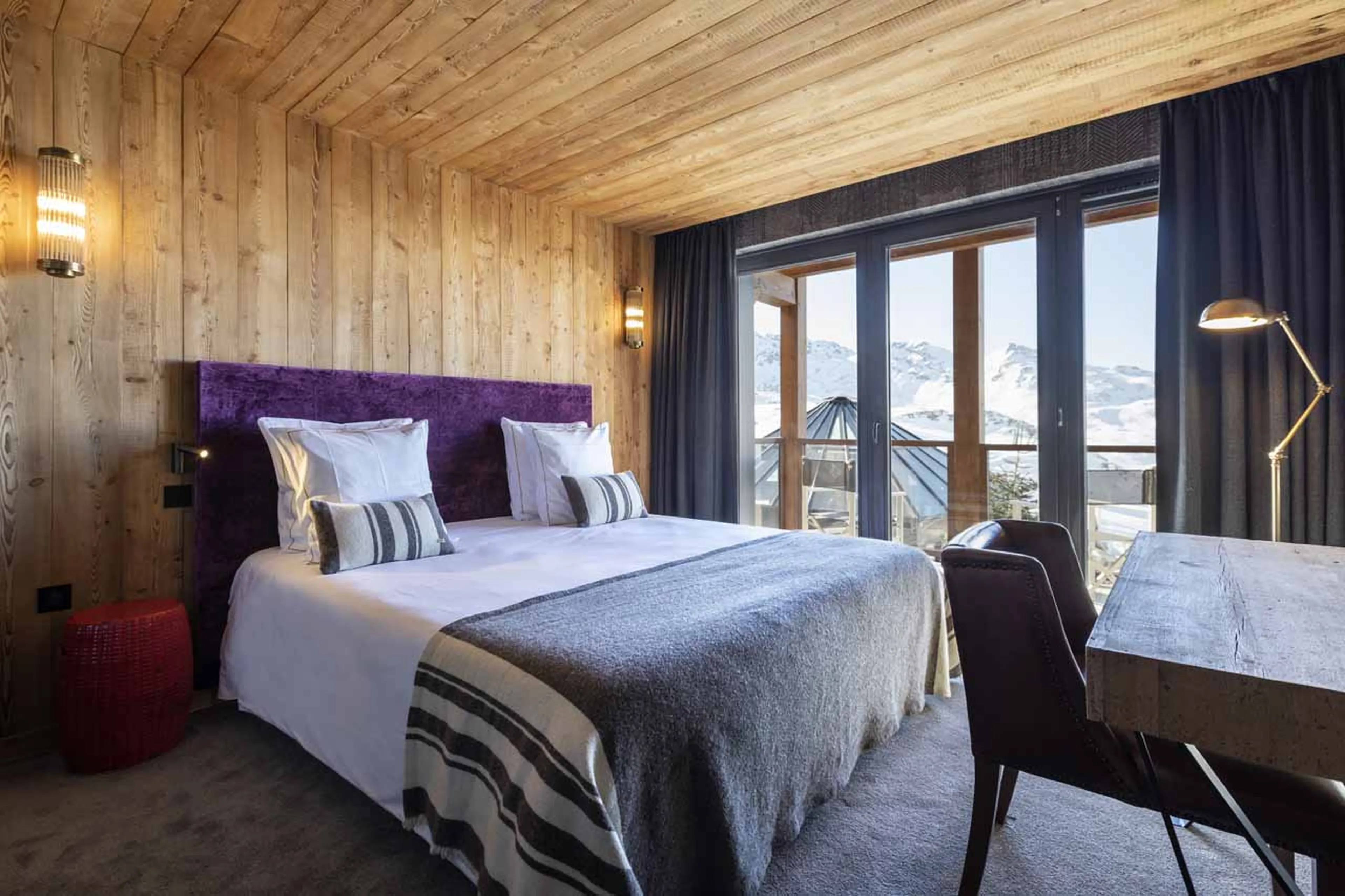 Bedroom one at Chalet Cullinan in Val Thorens