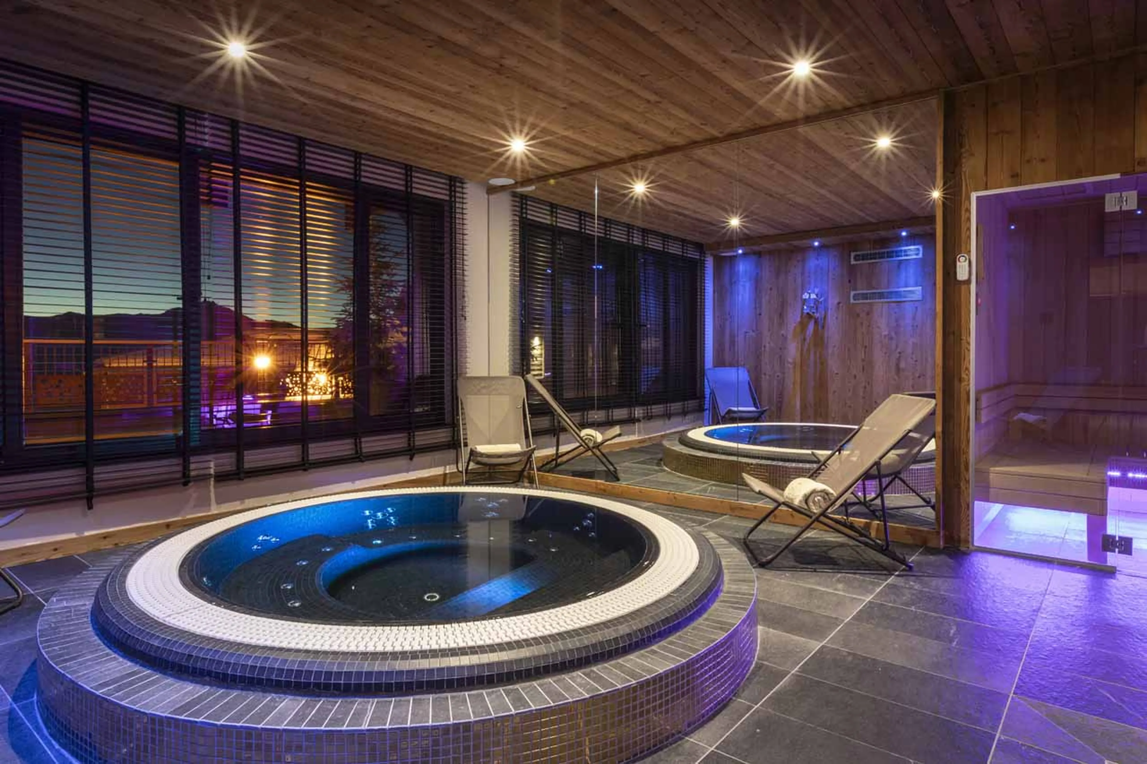 Hot tub at Chalet Cullinan in Val Thorens