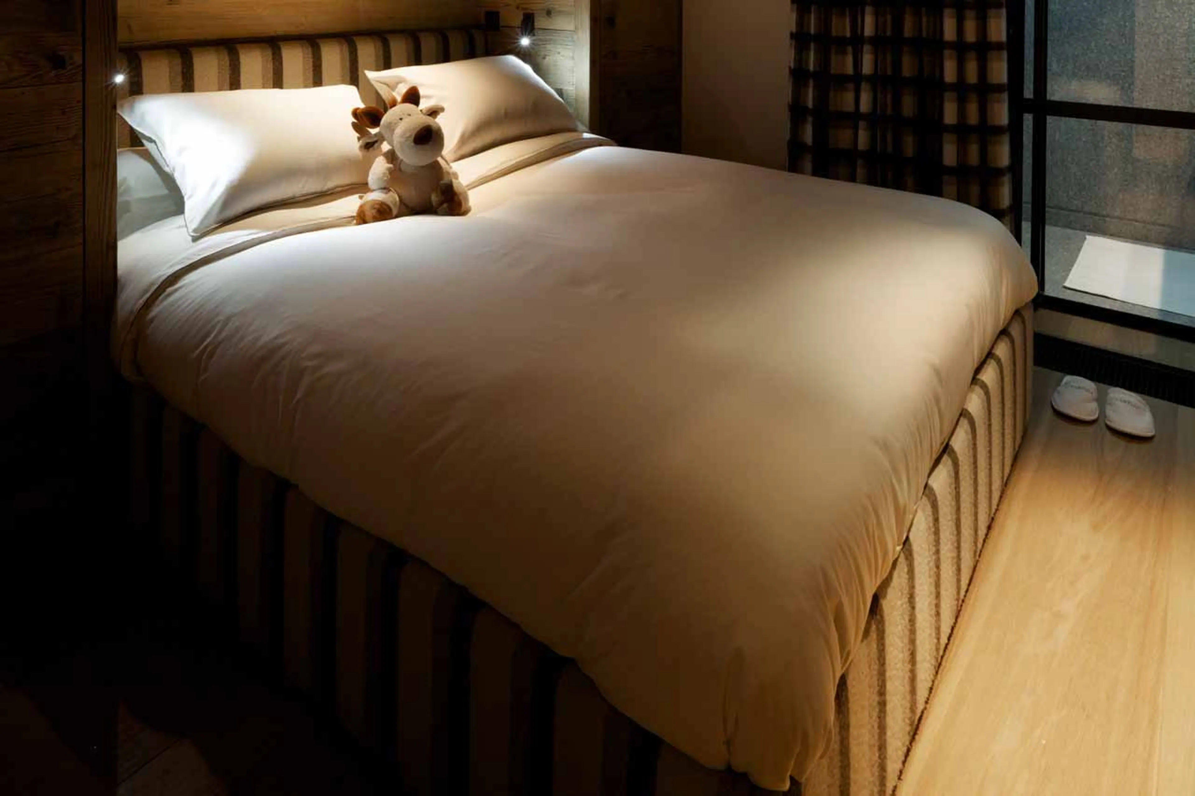 Bedroom four at Chalet Cyanella in Megeve