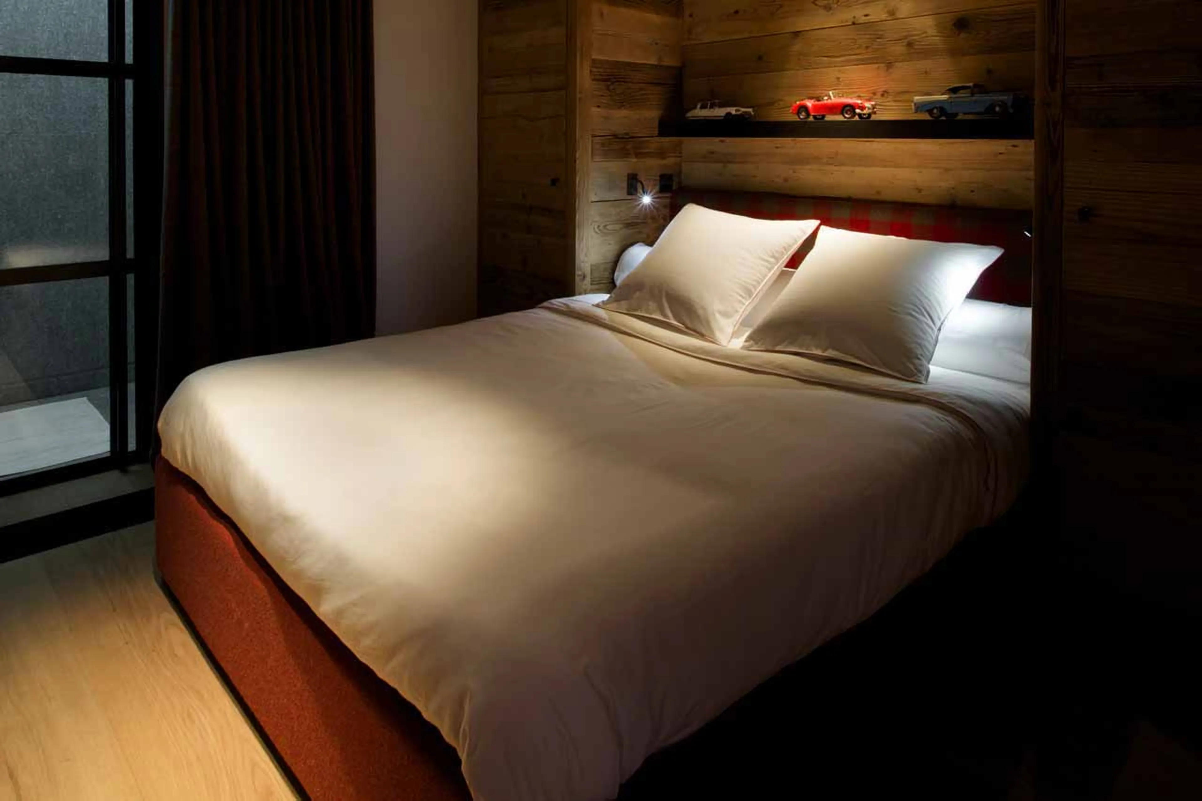 Bedroom five at Chalet Cyanella in Megeve