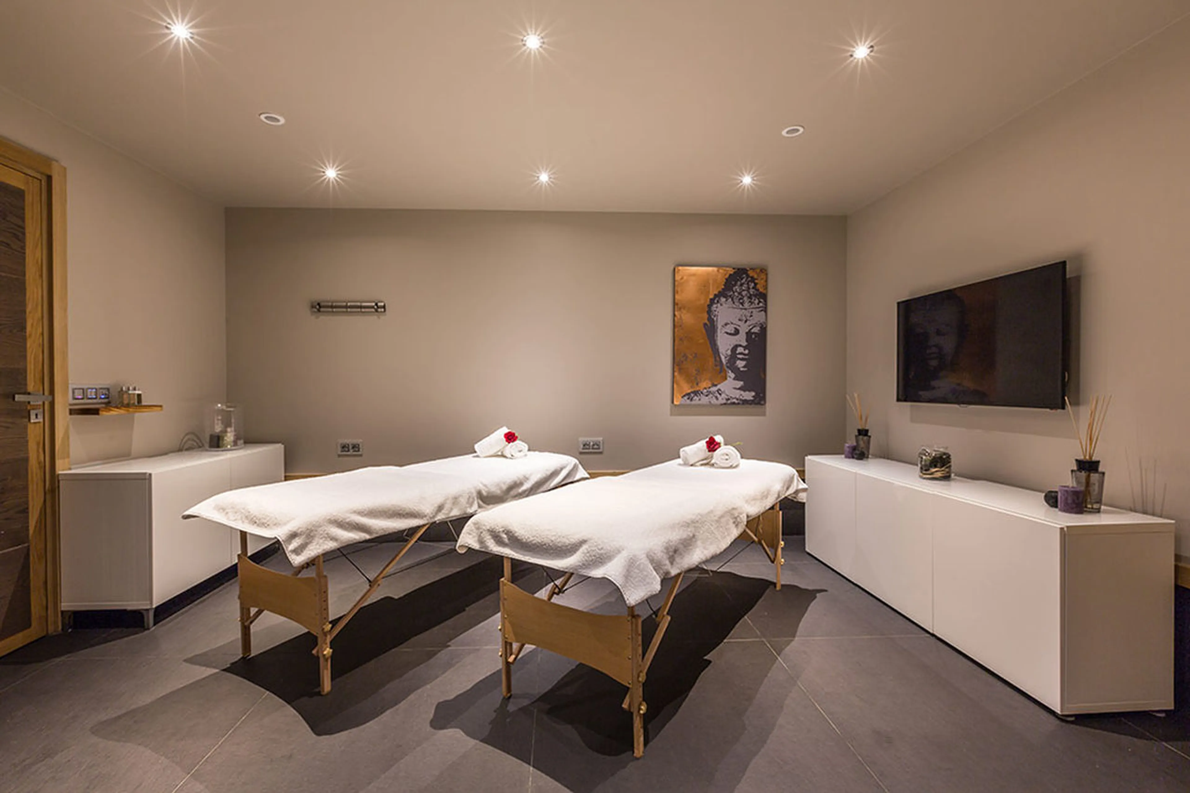 Massage area in Chalet Dalmore in Chamonix