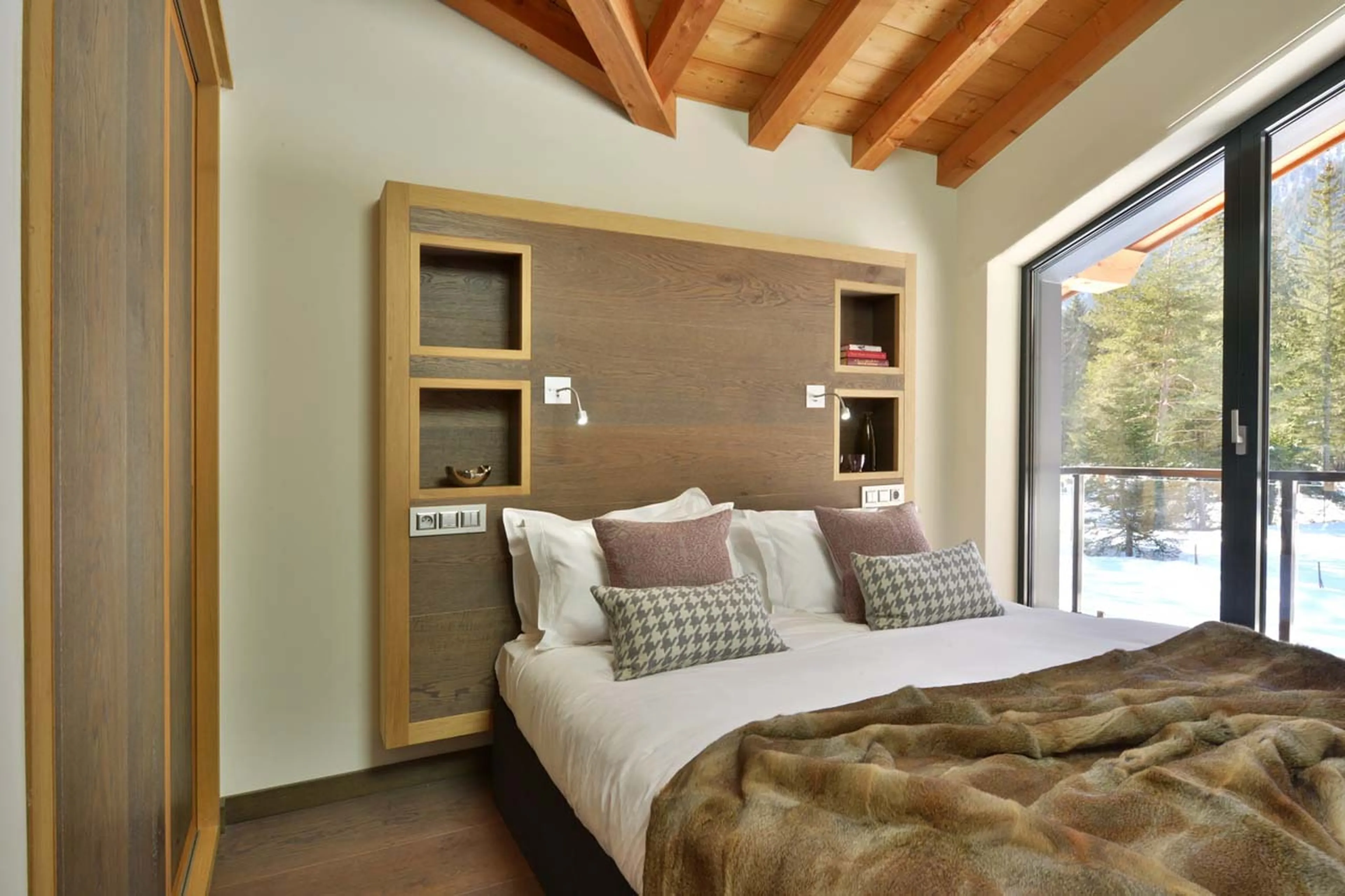 Bedroom two at Chalet Dalmore in Chamonix