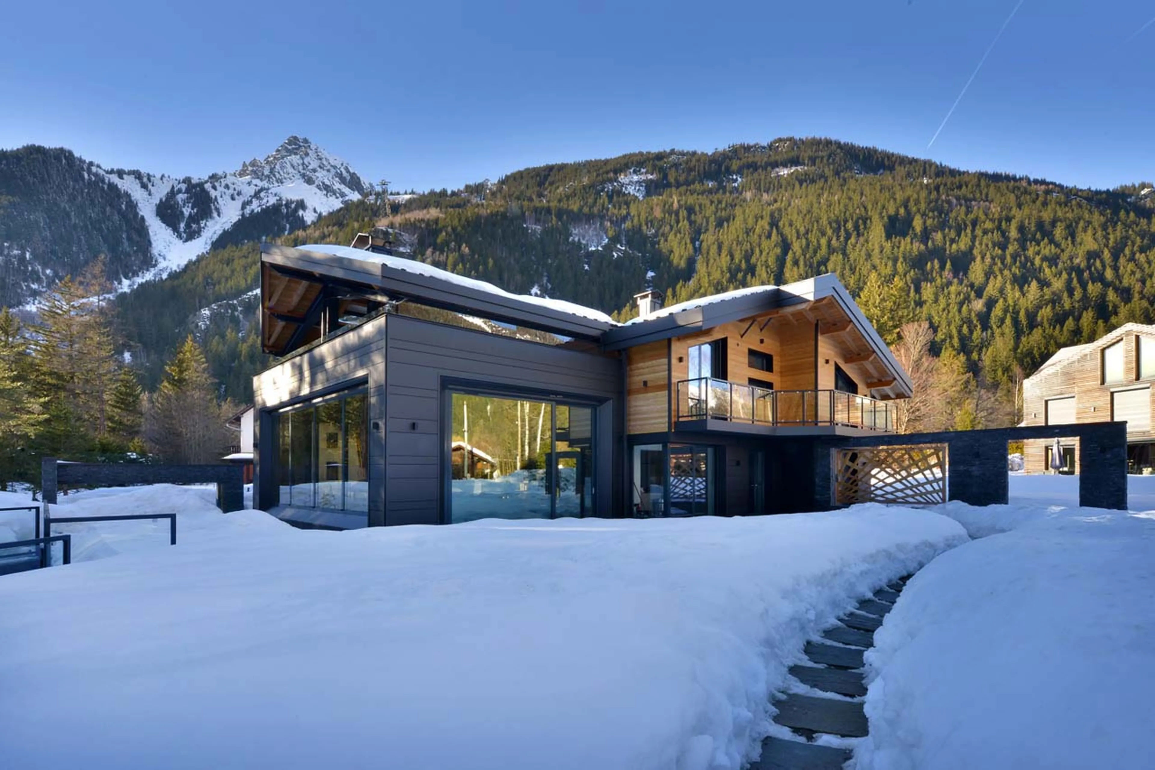Exterior of Chalet Dalmore in Chamonix