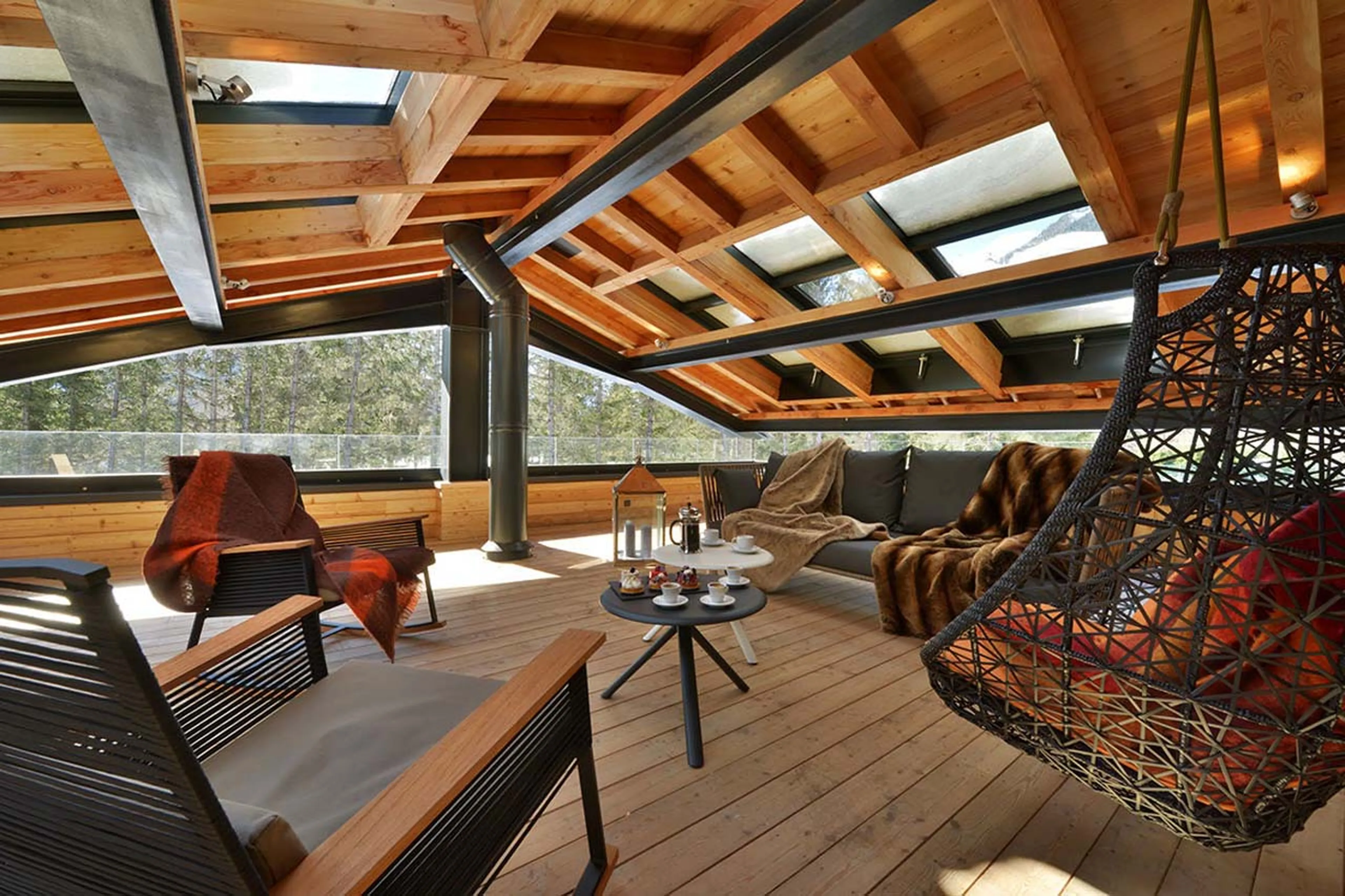 Roof terrace of Chalet Dalmore in Chamonix