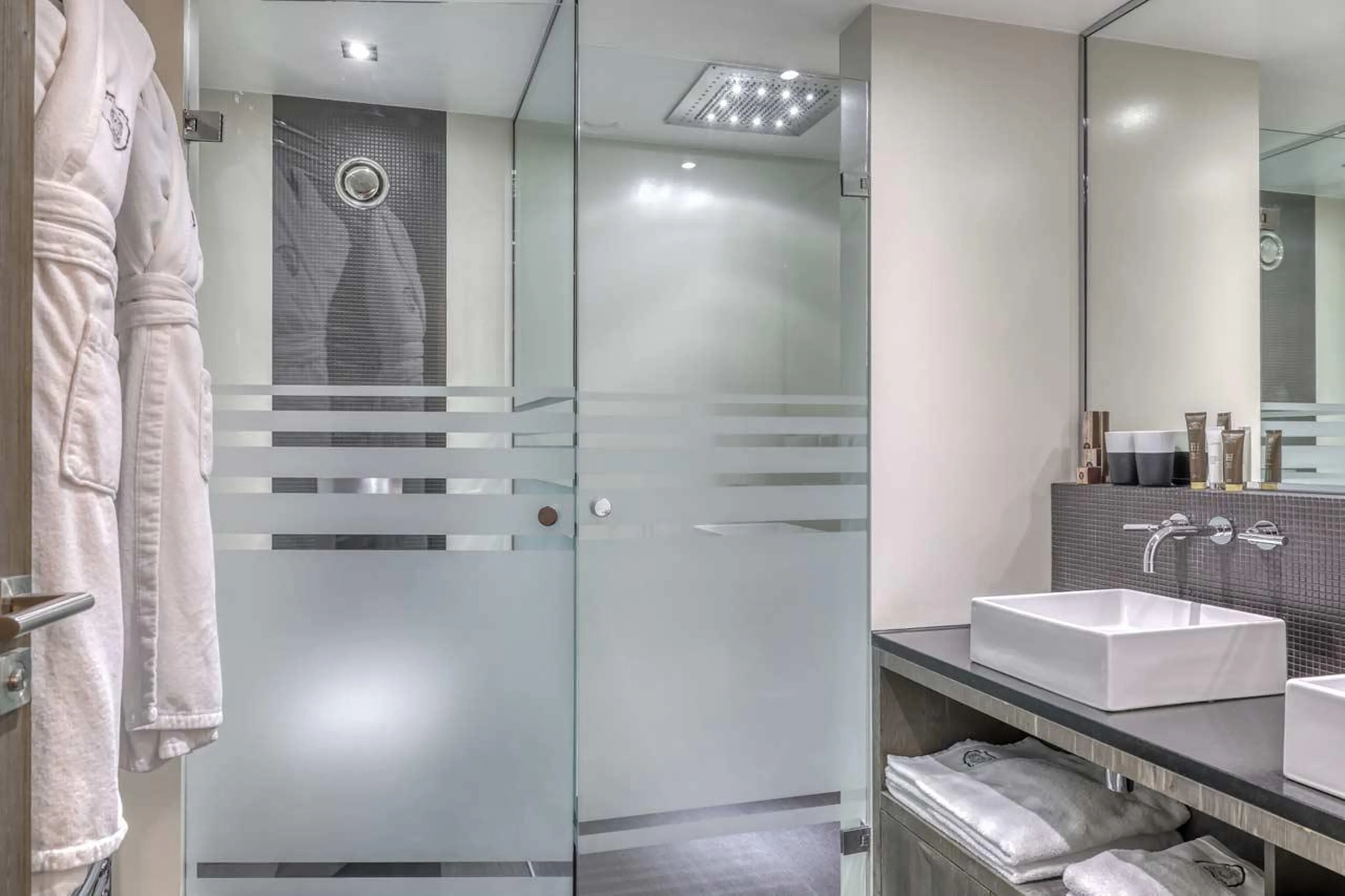 Shower room at Chalet Dana in Megeve