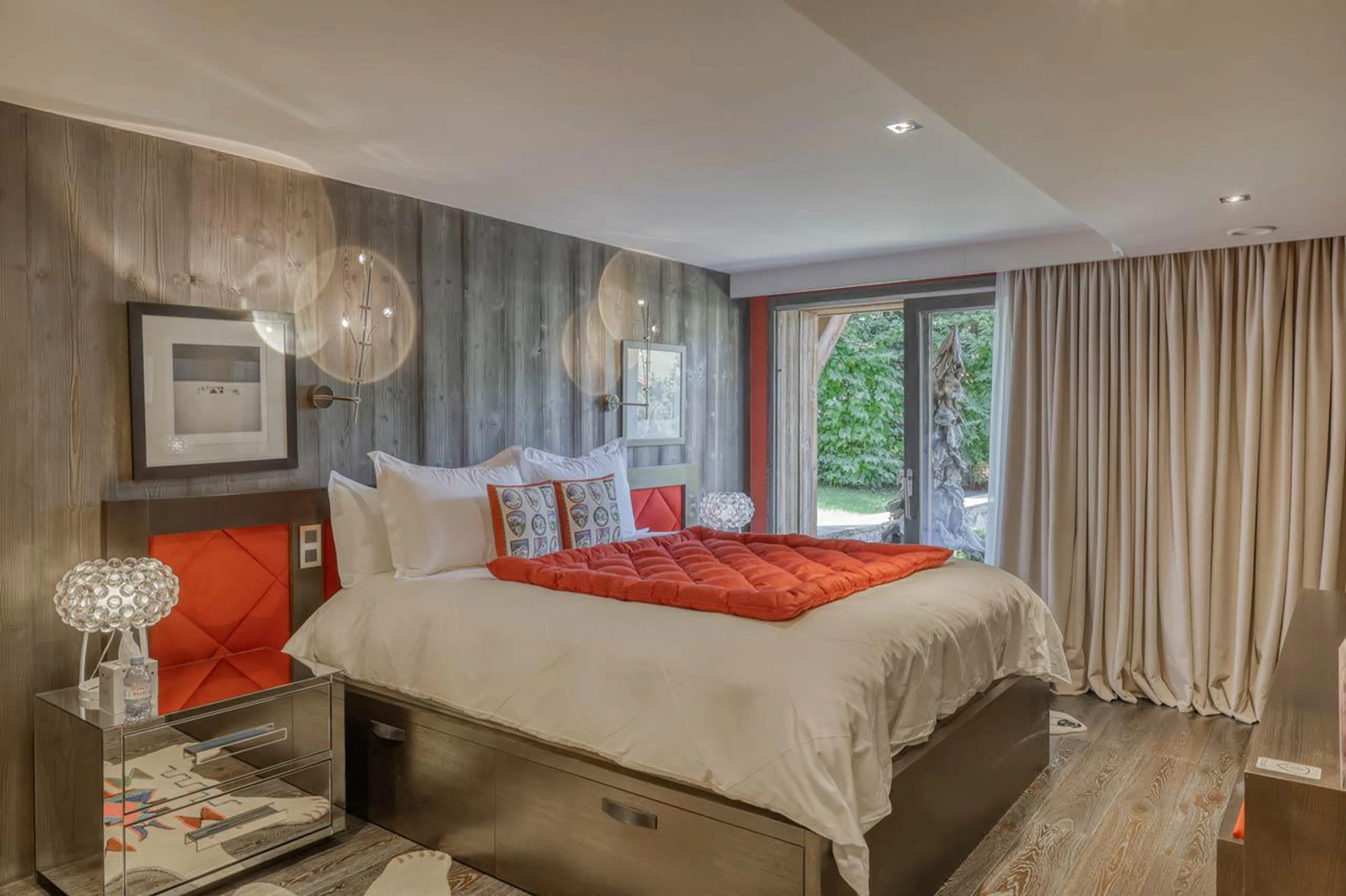 Bedroom five at Chalet Dana in Megeve