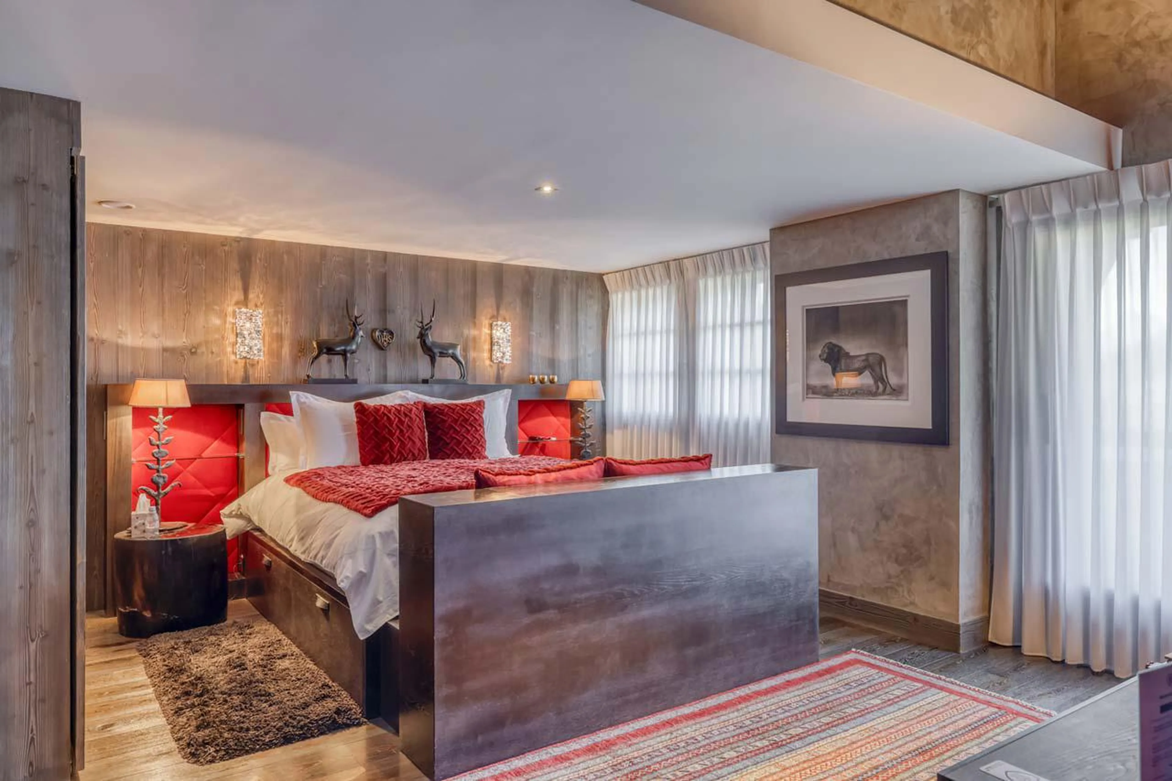 Bedroom three at Chalet Dana in Megeve